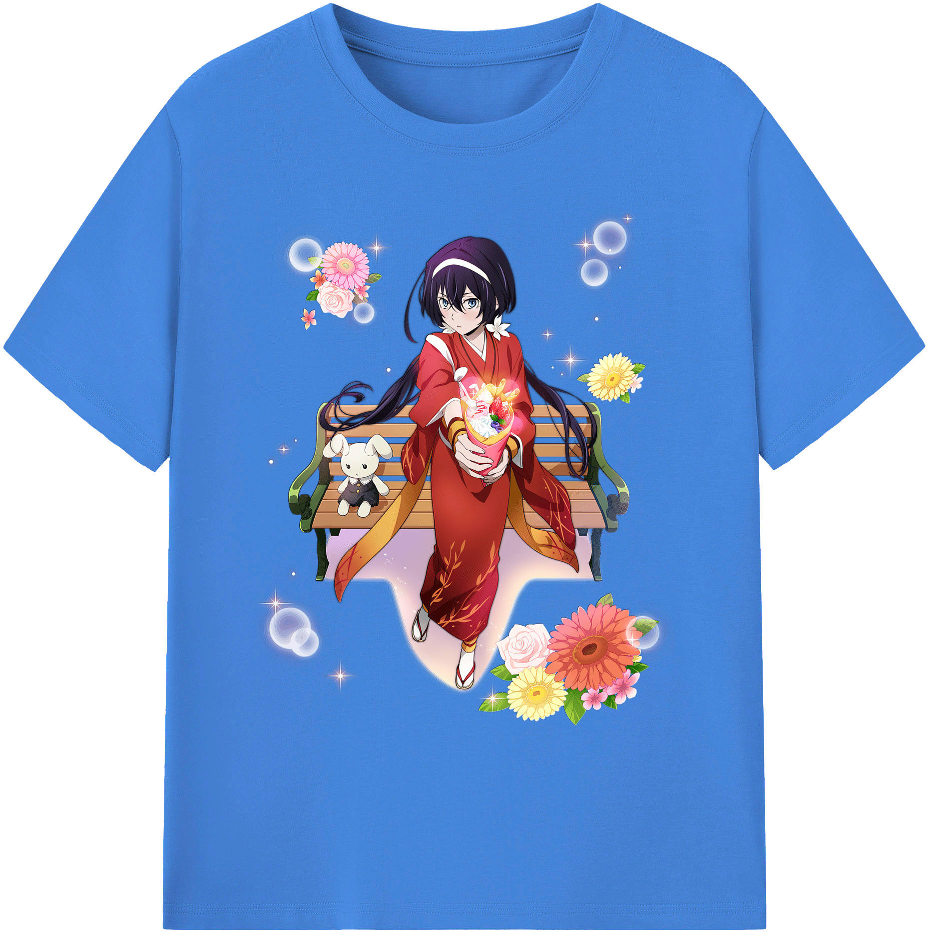 （画像用） 文豪ストレイドッグス Bungo Stray Dogs 綿100％ メンズ半袖Tシャツ｜肌触りやわらか＆通気性