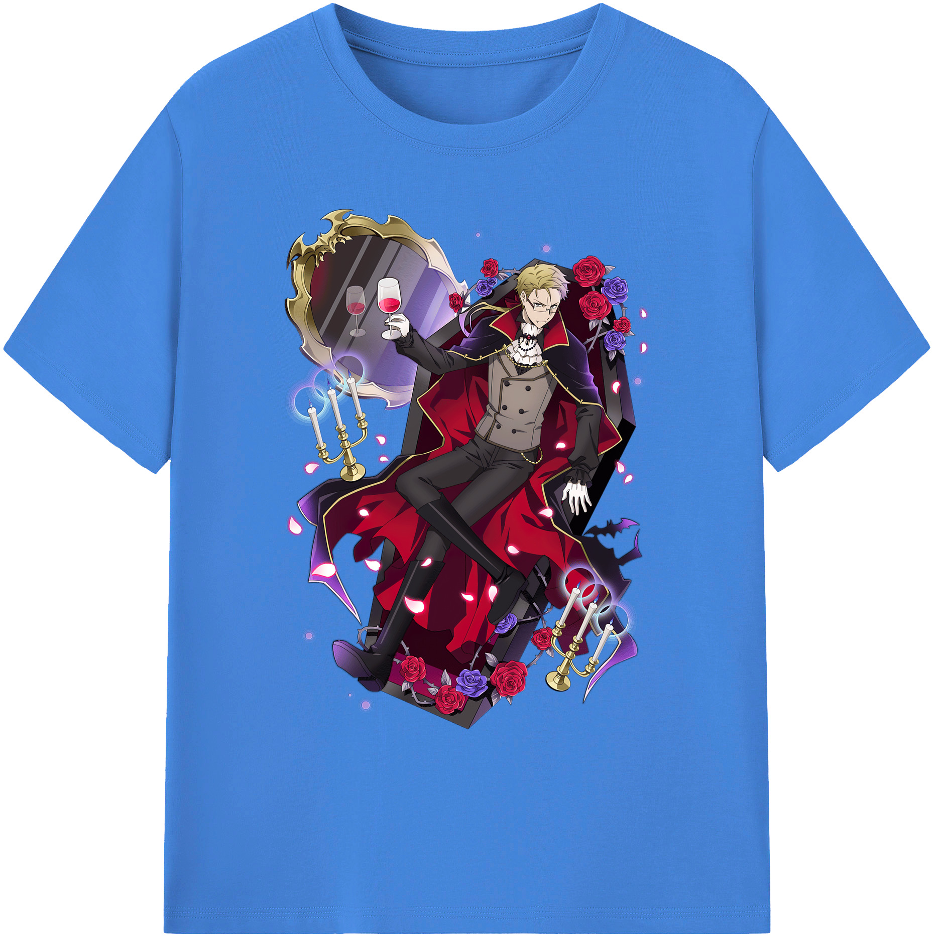 （画像用） 文豪ストレイドッグス Bungo Stray Dogs 綿100％ メンズ半袖Tシャツ｜肌触りやわらか＆通気性