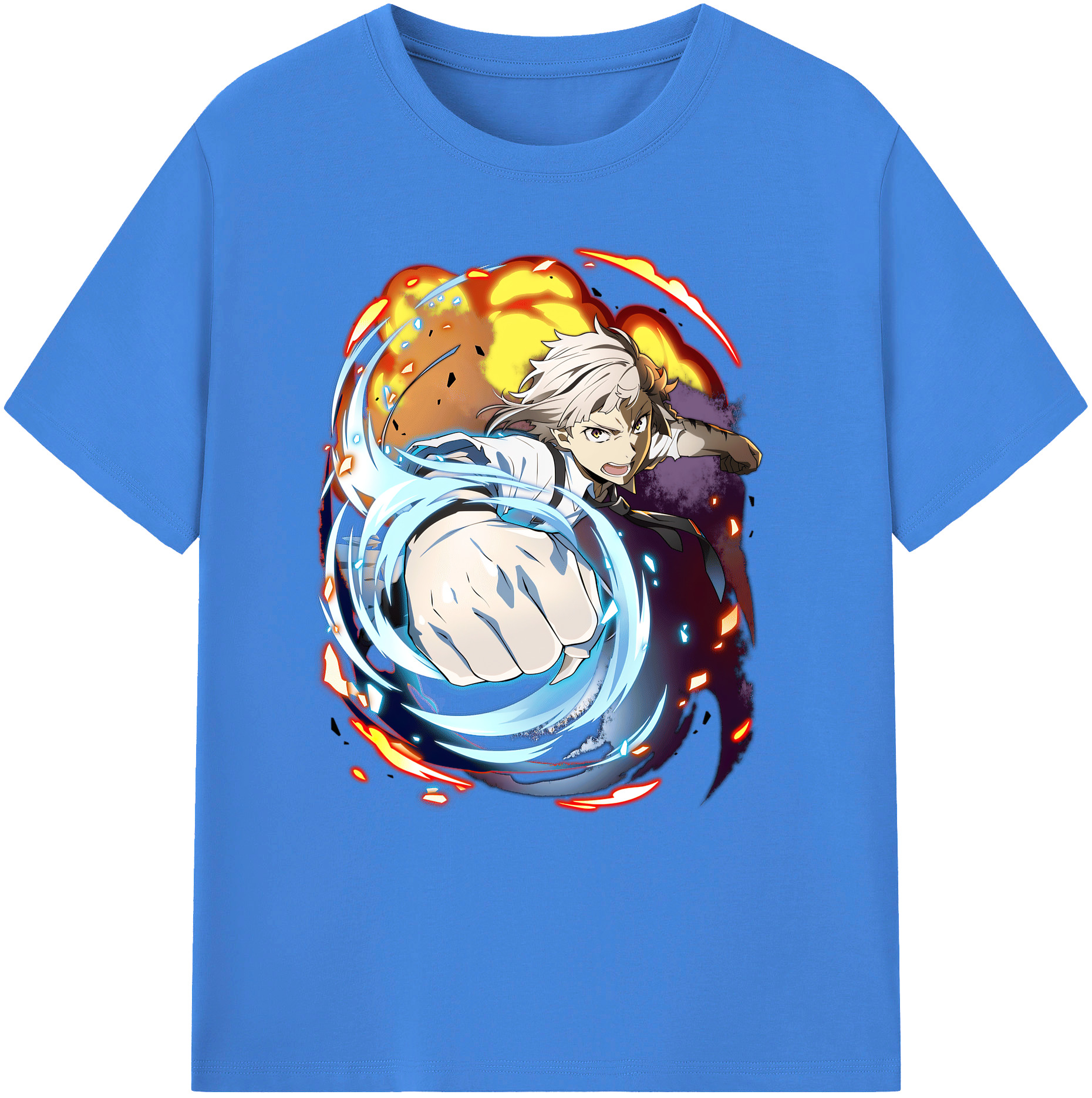 （画像用） 文豪ストレイドッグス Bungo Stray Dogs 綿100％ メンズ半袖Tシャツ｜肌触りやわらか＆通気性