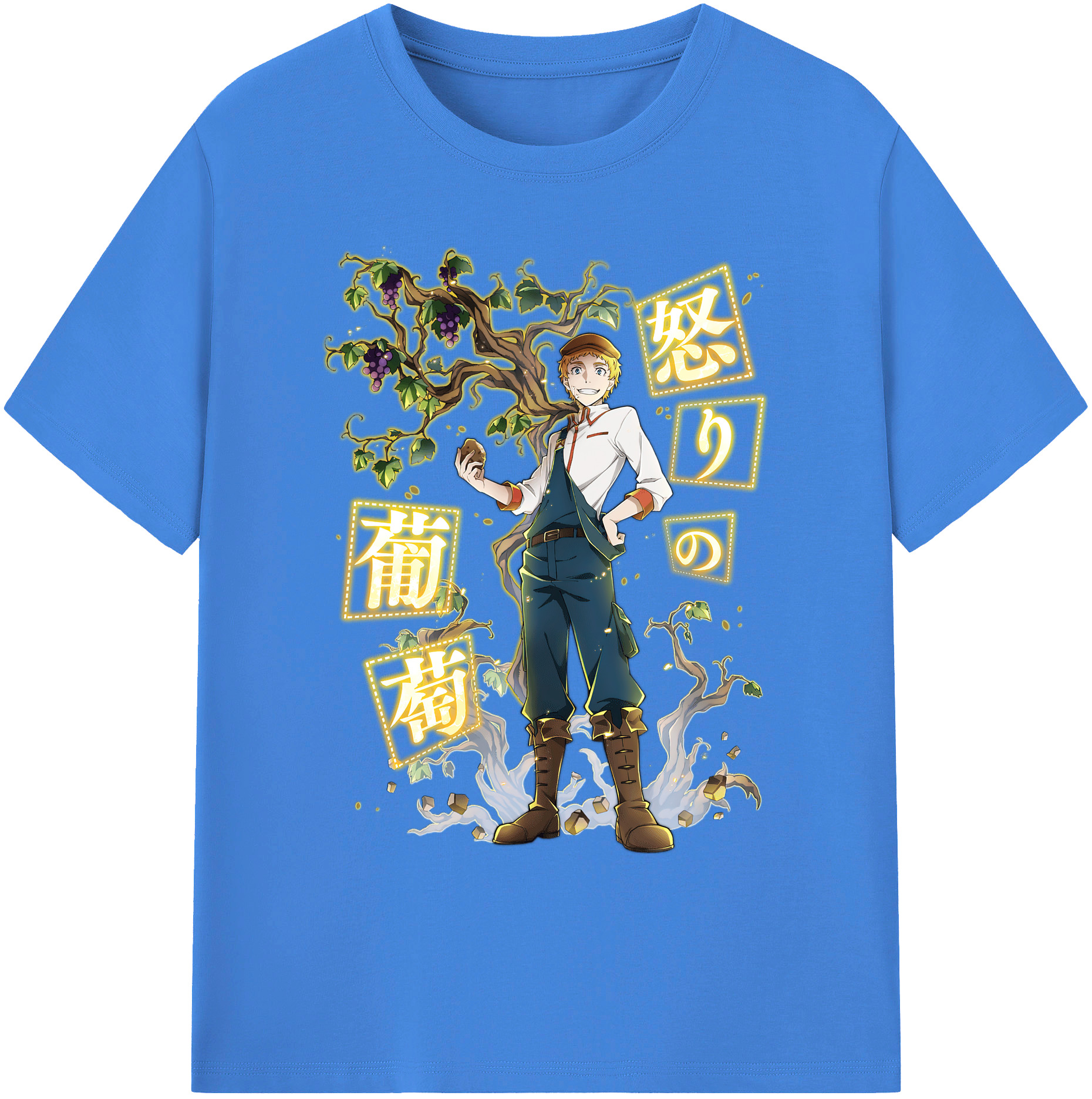 （画像用） 文豪ストレイドッグス Bungo Stray Dogs 綿100％ メンズ半袖Tシャツ｜肌触りやわらか＆通気性