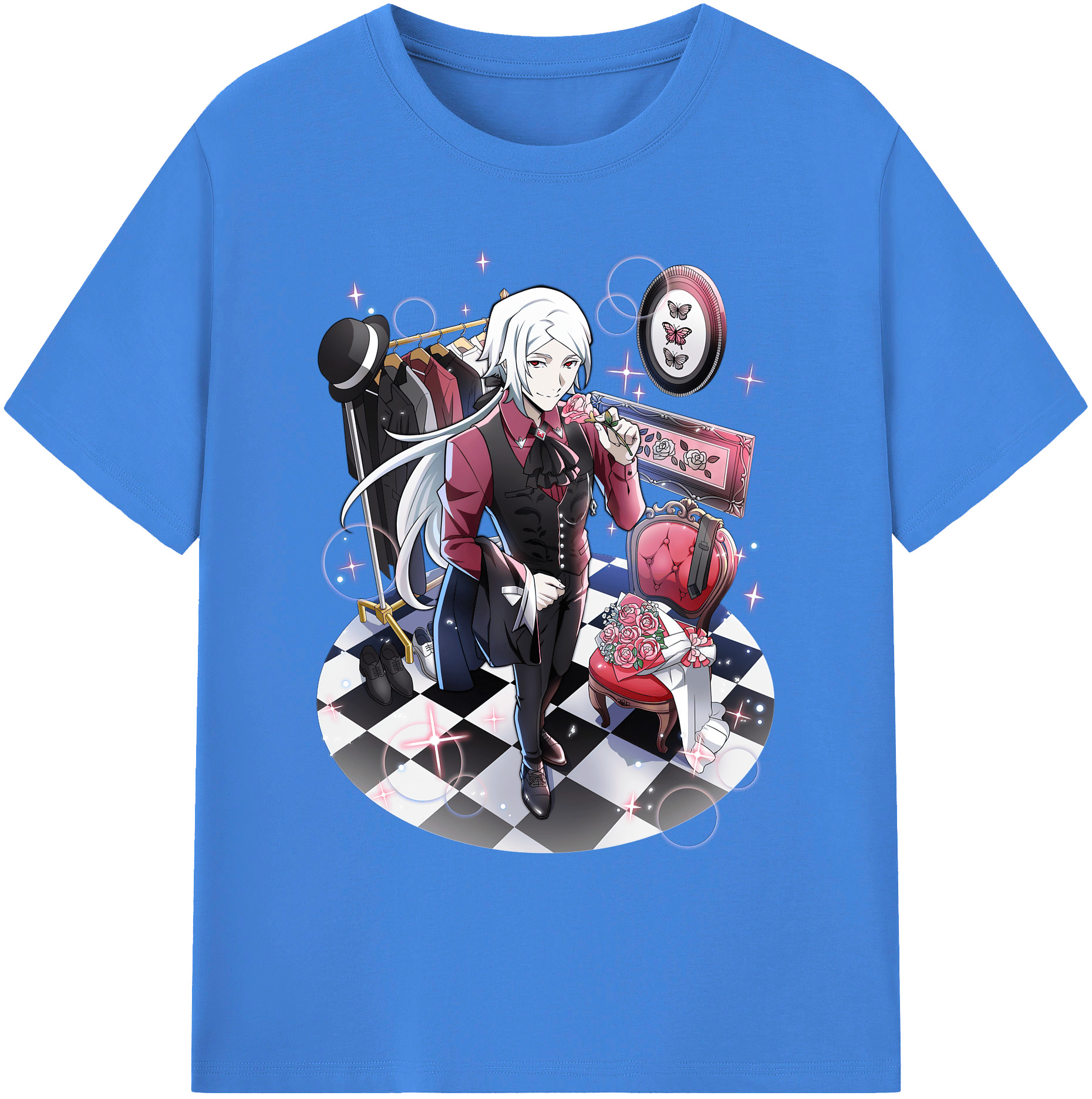 （画像用） 文豪ストレイドッグス Bungo Stray Dogs 綿100％ メンズ半袖Tシャツ｜肌触りやわらか＆通気性