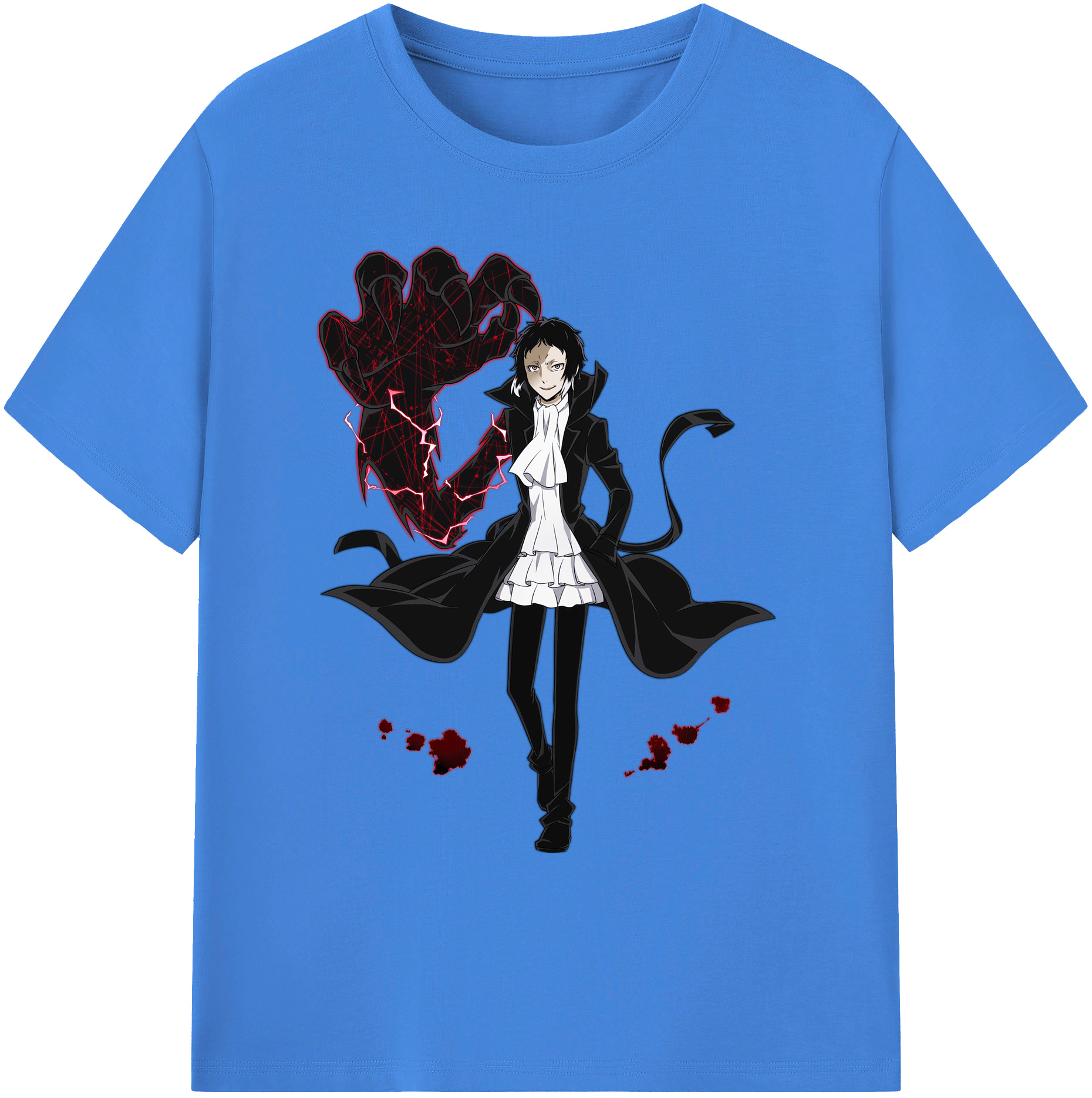 （画像用） 文豪ストレイドッグス Bungo Stray Dogs 綿100％ メンズ半袖Tシャツ｜肌触りやわらか＆通気性
