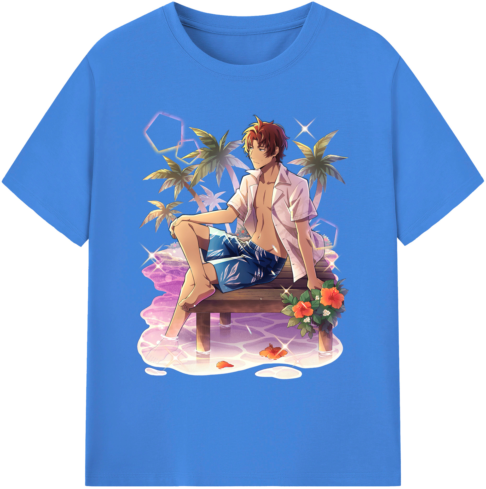 （画像用） 文豪ストレイドッグス Bungo Stray Dogs 綿100％ メンズ半袖Tシャツ｜肌触りやわらか＆通気性