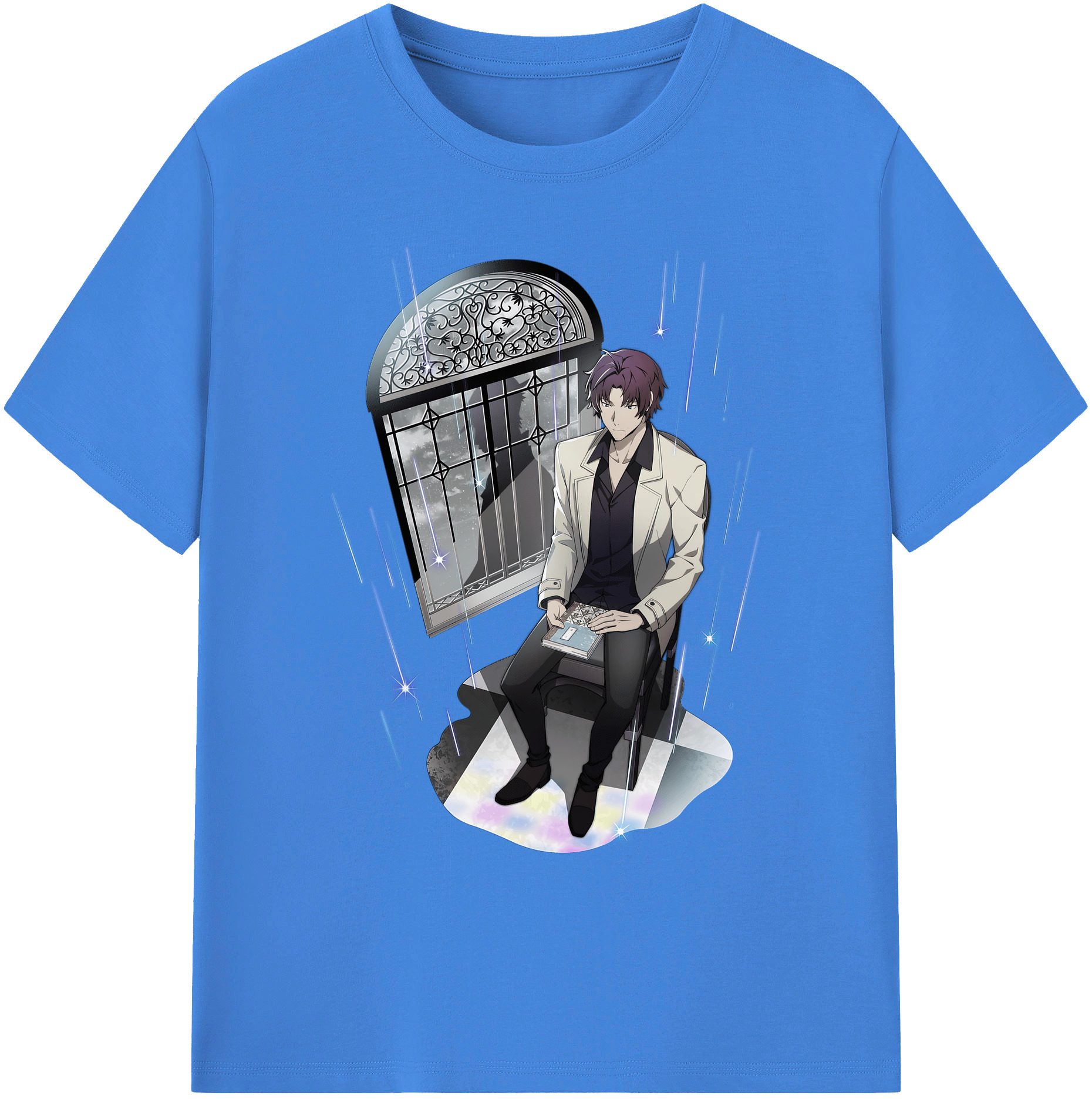 （画像用） 文豪ストレイドッグス Bungo Stray Dogs 綿100％ メンズ半袖Tシャツ｜肌触りやわらか＆通気性