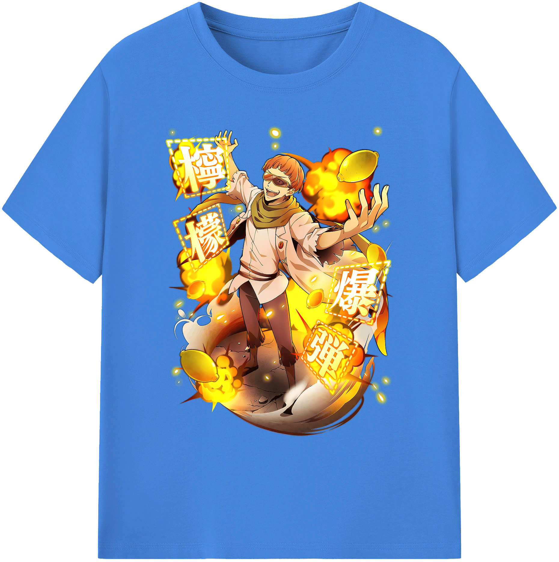 （画像用） 文豪ストレイドッグス Bungo Stray Dogs 綿100％ メンズ半袖Tシャツ｜肌触りやわらか＆通気性