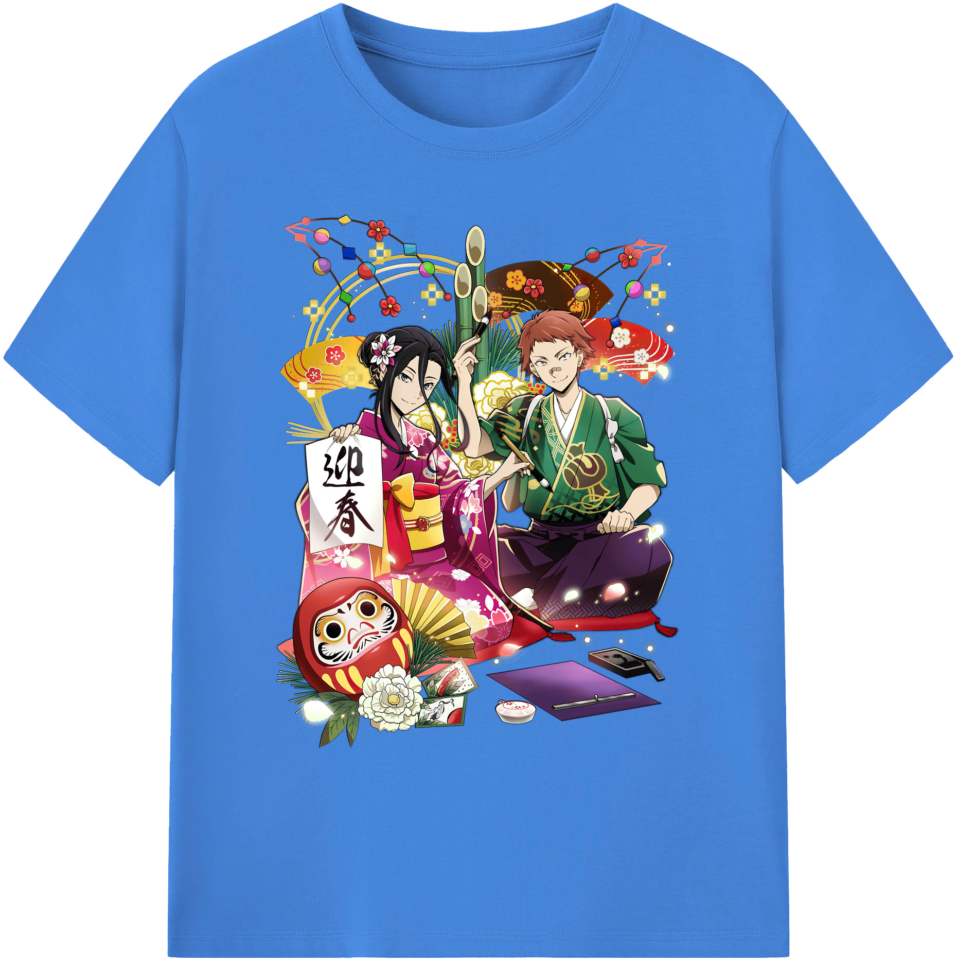 （画像用） 文豪ストレイドッグス Bungo Stray Dogs 綿100％ メンズ半袖Tシャツ｜肌触りやわらか＆通気性