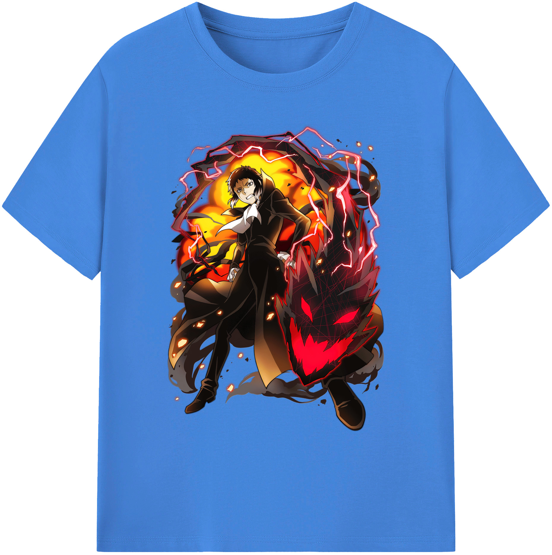 （画像用） 文豪ストレイドッグス Bungo Stray Dogs 綿100％ メンズ半袖Tシャツ｜肌触りやわらか＆通気性
