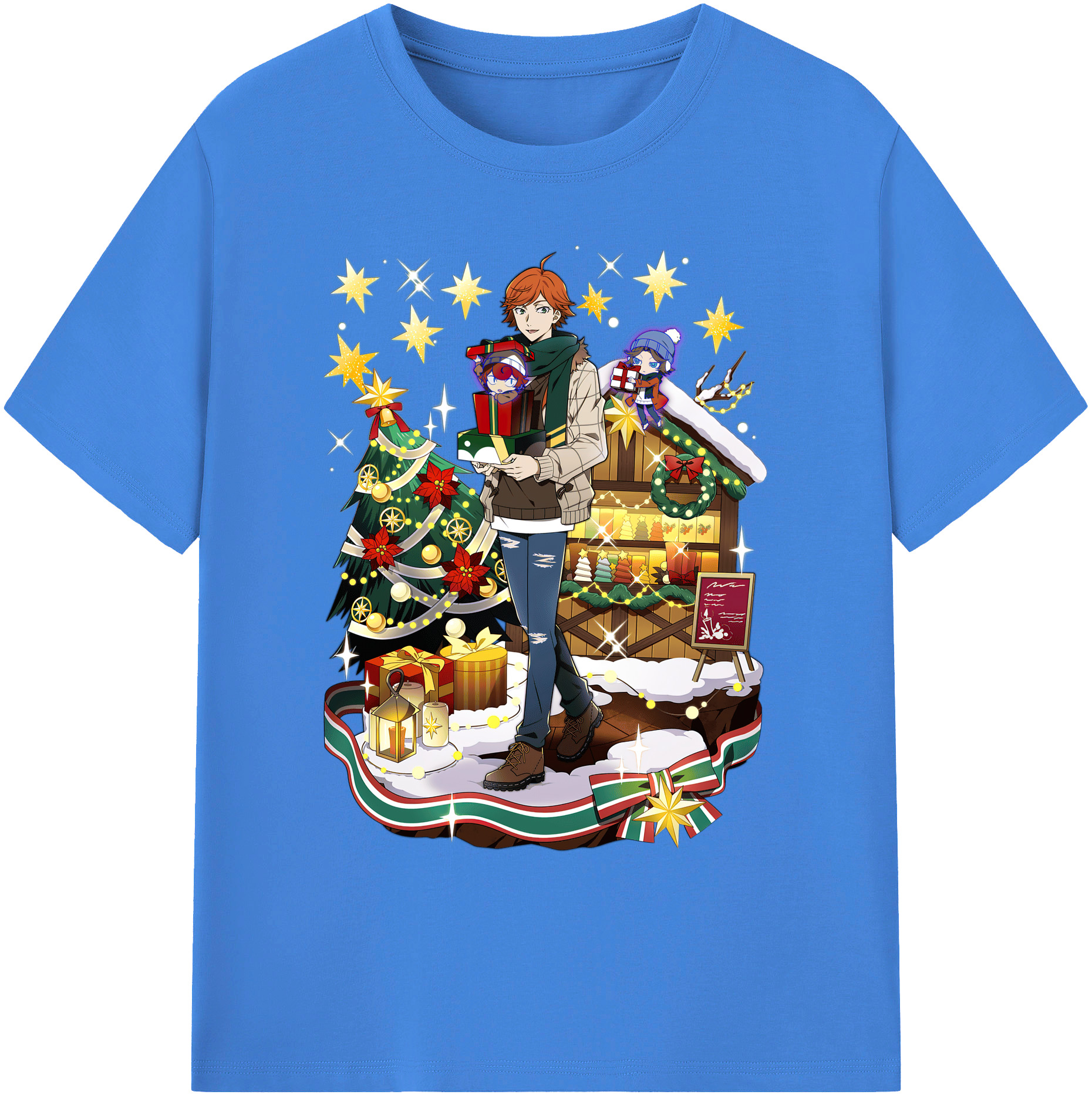 （画像用） 文豪ストレイドッグス Bungo Stray Dogs 綿100％ メンズ半袖Tシャツ｜肌触りやわらか＆通気性