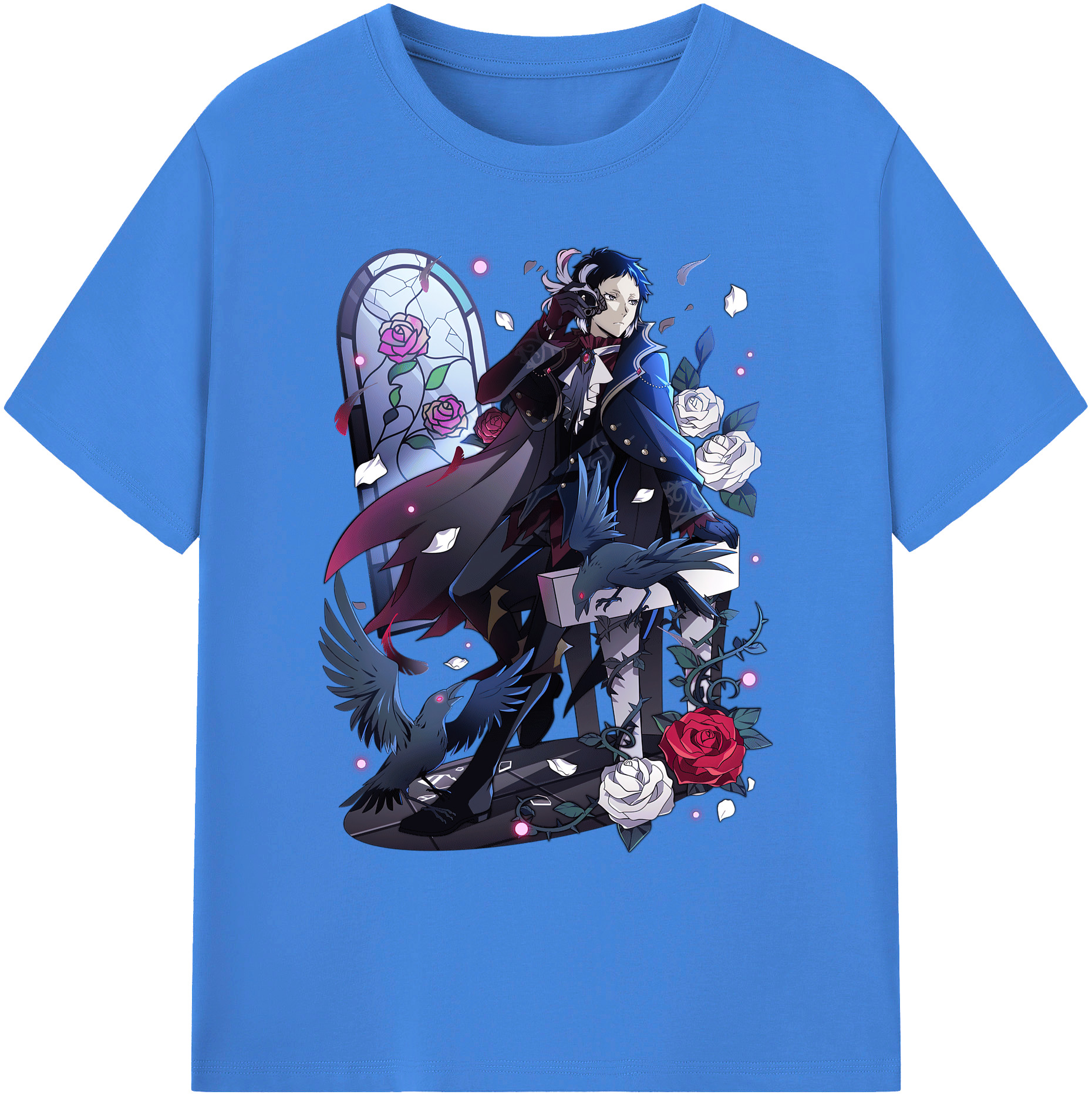（画像用） 文豪ストレイドッグス Bungo Stray Dogs 綿100％ メンズ半袖Tシャツ｜肌触りやわらか＆通気性