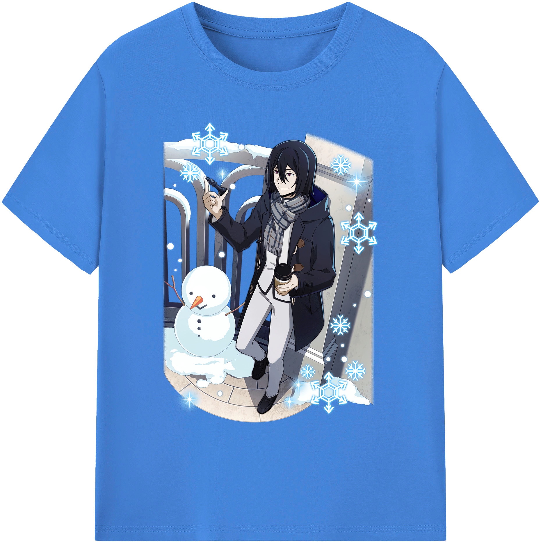 （画像用） 文豪ストレイドッグス Bungo Stray Dogs 綿100％ メンズ半袖Tシャツ｜肌触りやわらか＆通気性
