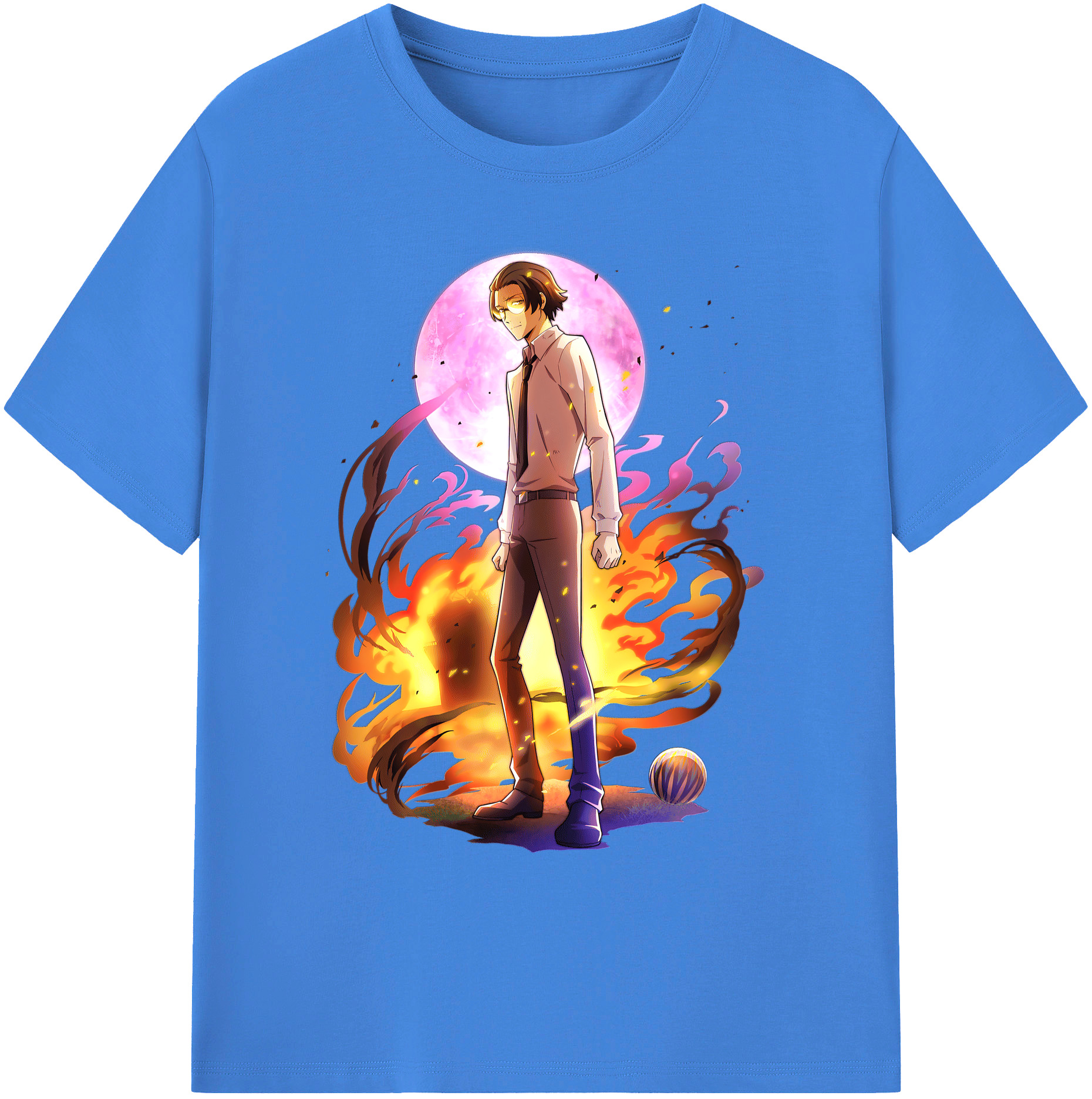 （画像用） 文豪ストレイドッグス Bungo Stray Dogs 綿100％ メンズ半袖Tシャツ｜肌触りやわらか＆通気性