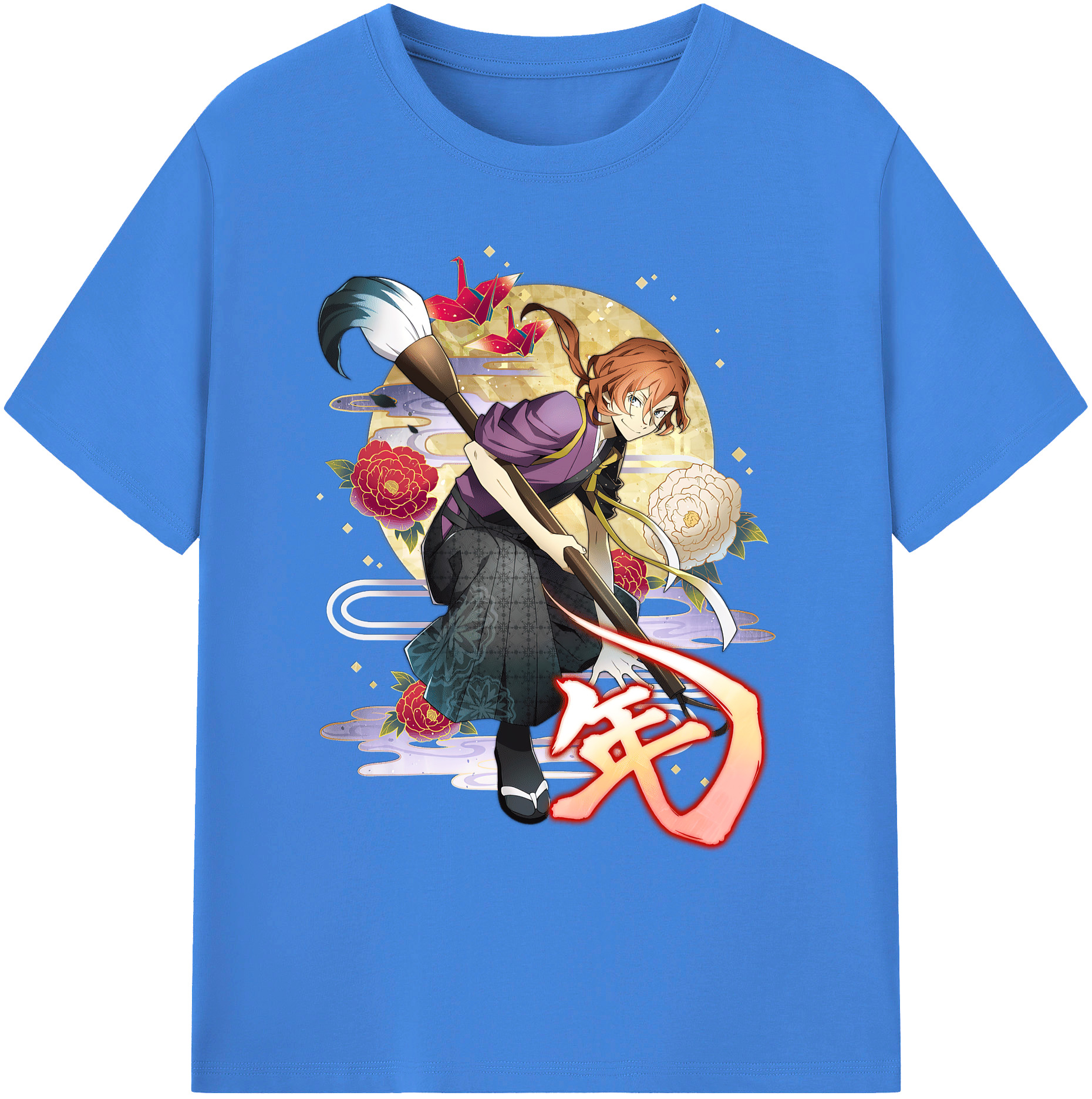 （画像用） 文豪ストレイドッグス Bungo Stray Dogs 綿100％ メンズ半袖Tシャツ｜肌触りやわらか＆通気性