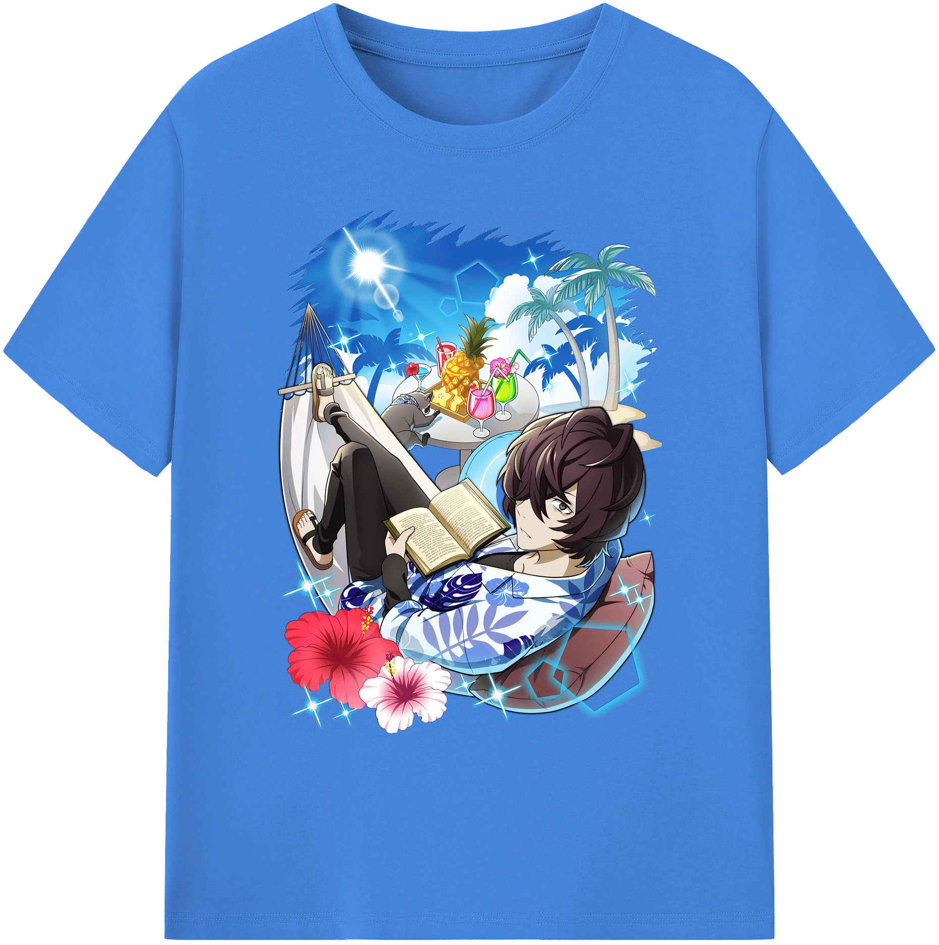 （画像用） 文豪ストレイドッグス Bungo Stray Dogs 綿100％ メンズ半袖Tシャツ｜肌触りやわらか＆通気性