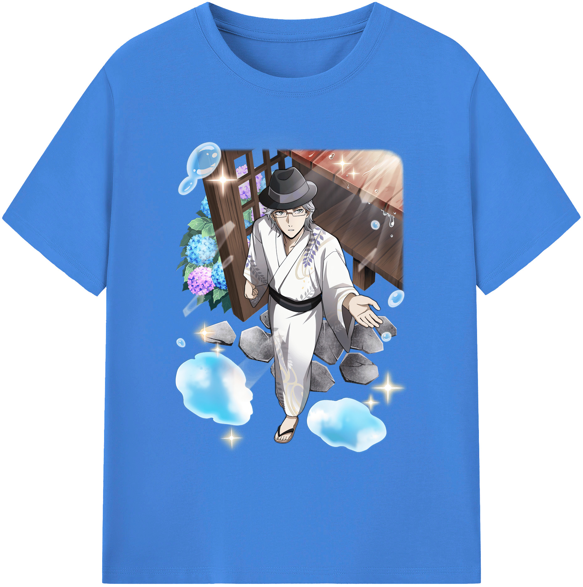 （画像用） 文豪ストレイドッグス Bungo Stray Dogs 綿100％ メンズ半袖Tシャツ｜肌触りやわらか＆通気性