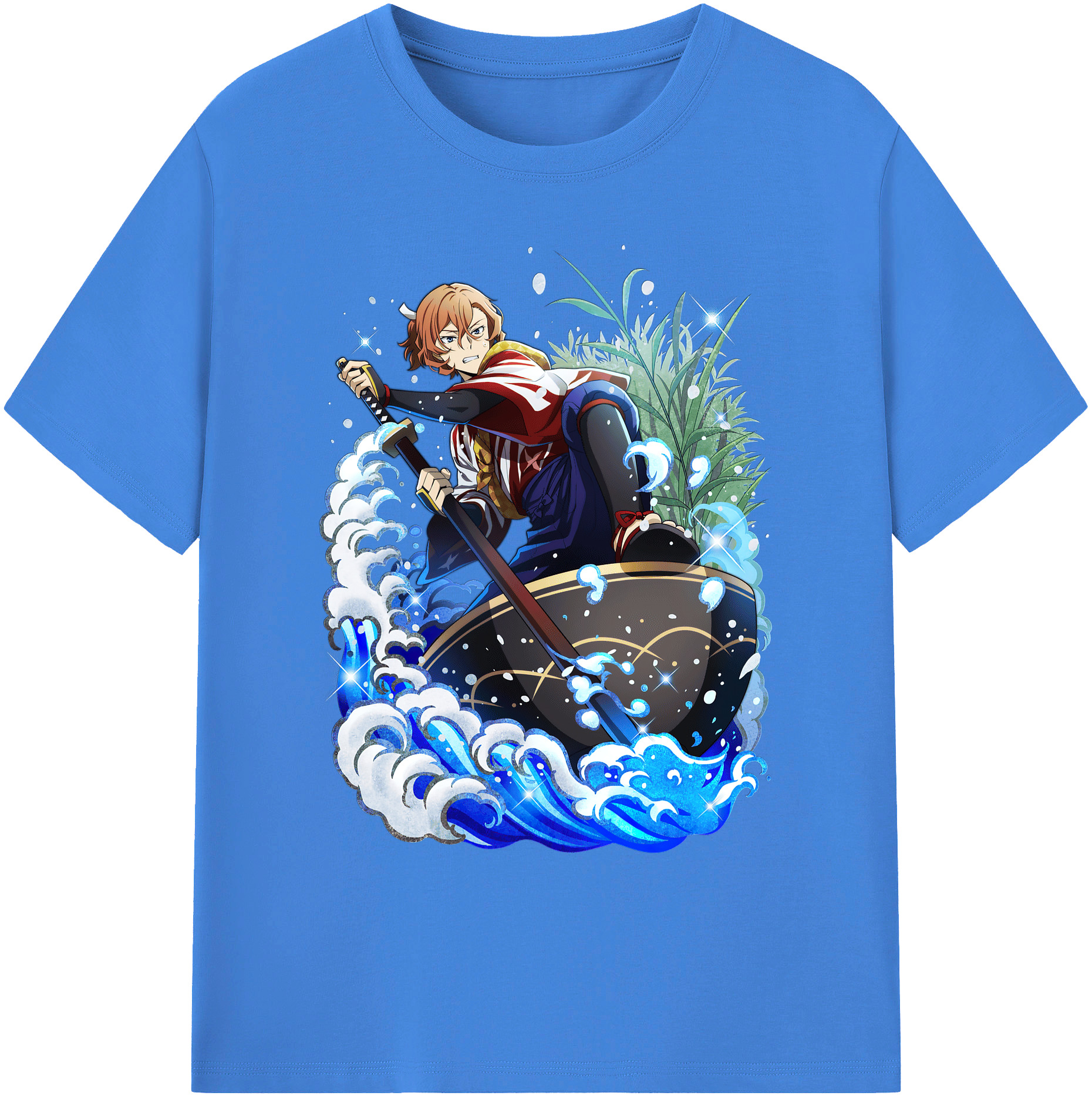 （画像用） 文豪ストレイドッグス Bungo Stray Dogs 綿100％ メンズ半袖Tシャツ｜肌触りやわらか＆通気性