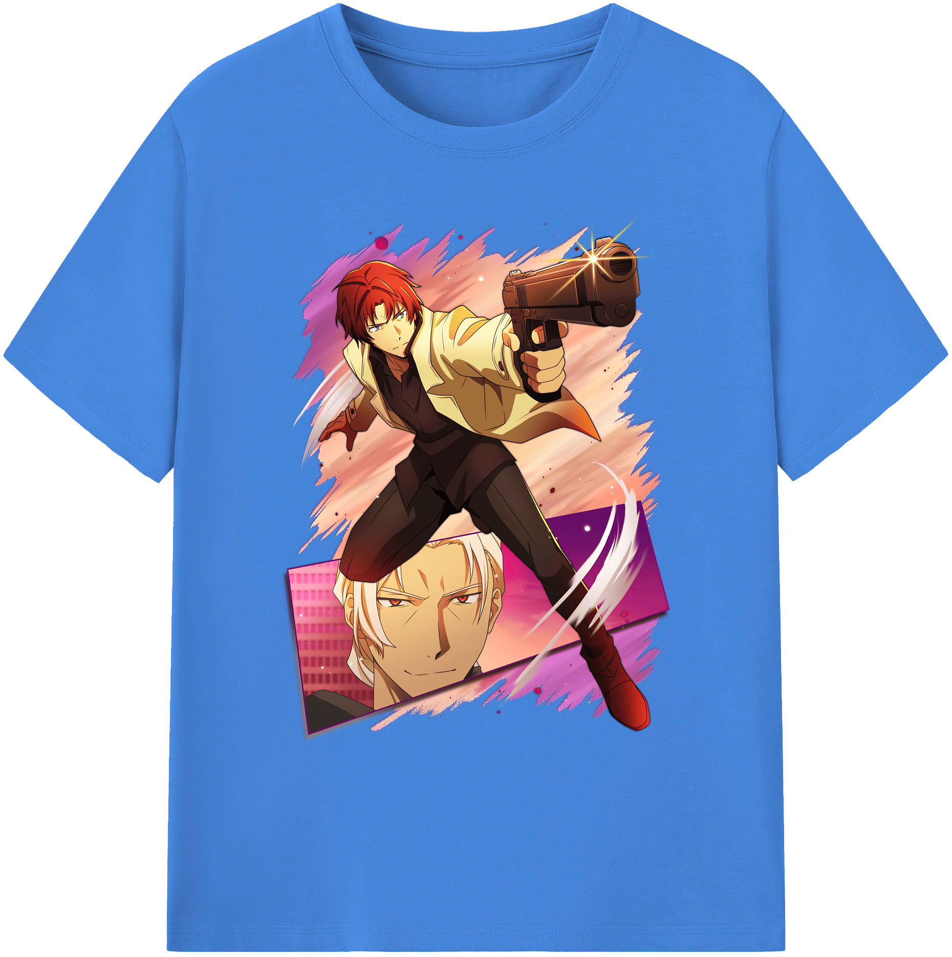 （画像用） 文豪ストレイドッグス Bungo Stray Dogs 綿100％ メンズ半袖Tシャツ｜肌触りやわらか＆通気性