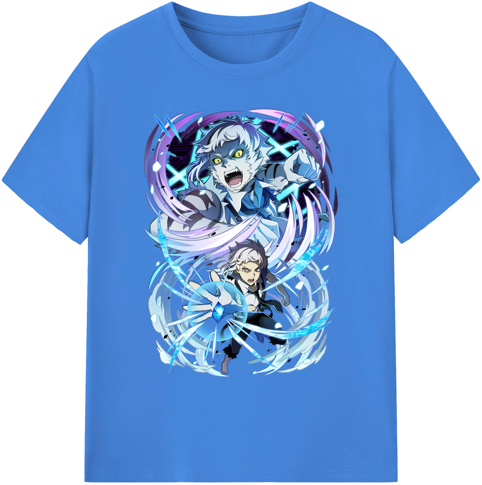 （画像用） 文豪ストレイドッグス Bungo Stray Dogs 綿100％ メンズ半袖Tシャツ｜肌触りやわらか＆通気性