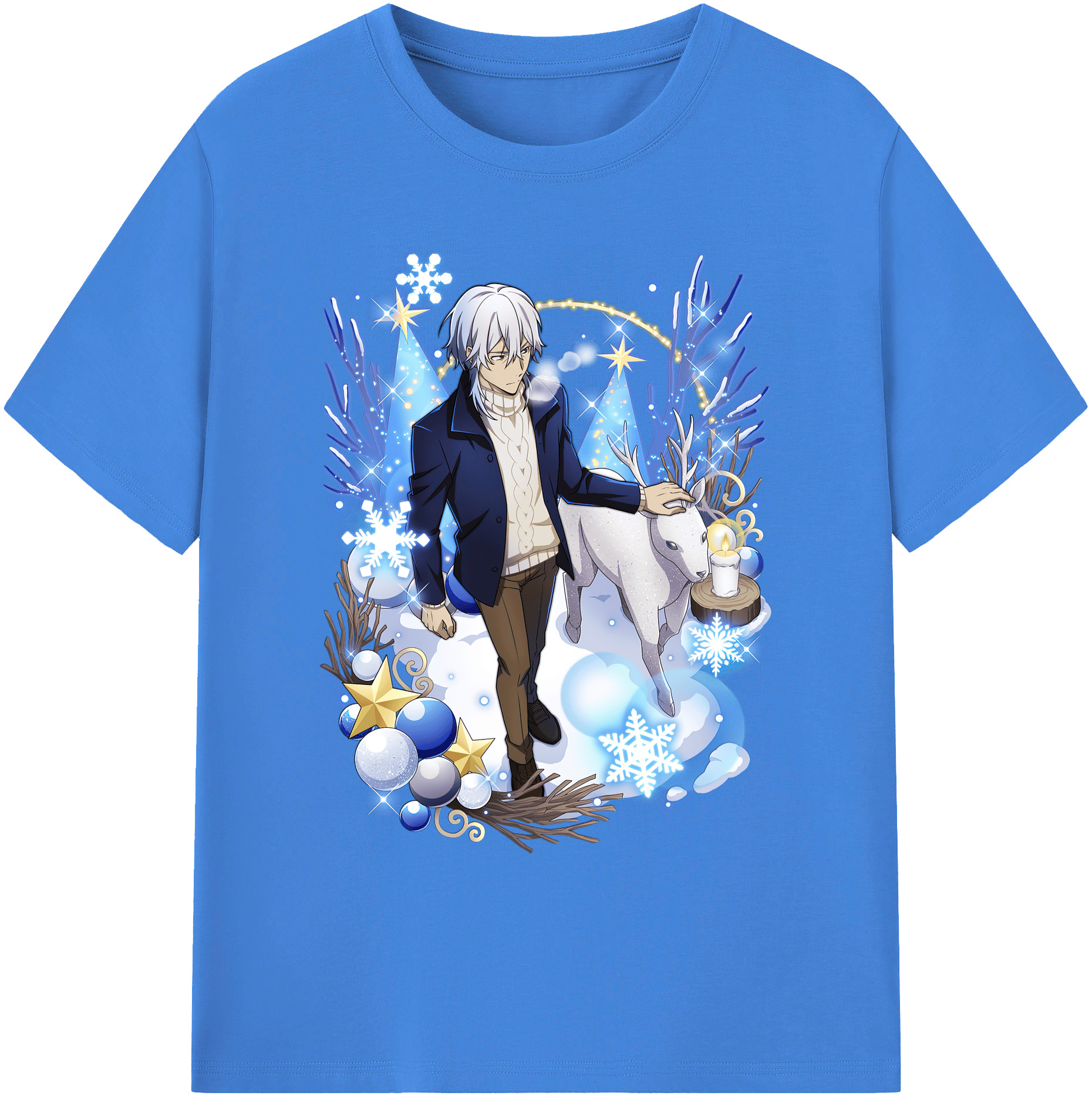 （画像用） 文豪ストレイドッグス Bungo Stray Dogs 綿100％ メンズ半袖Tシャツ｜肌触りやわらか＆通気性