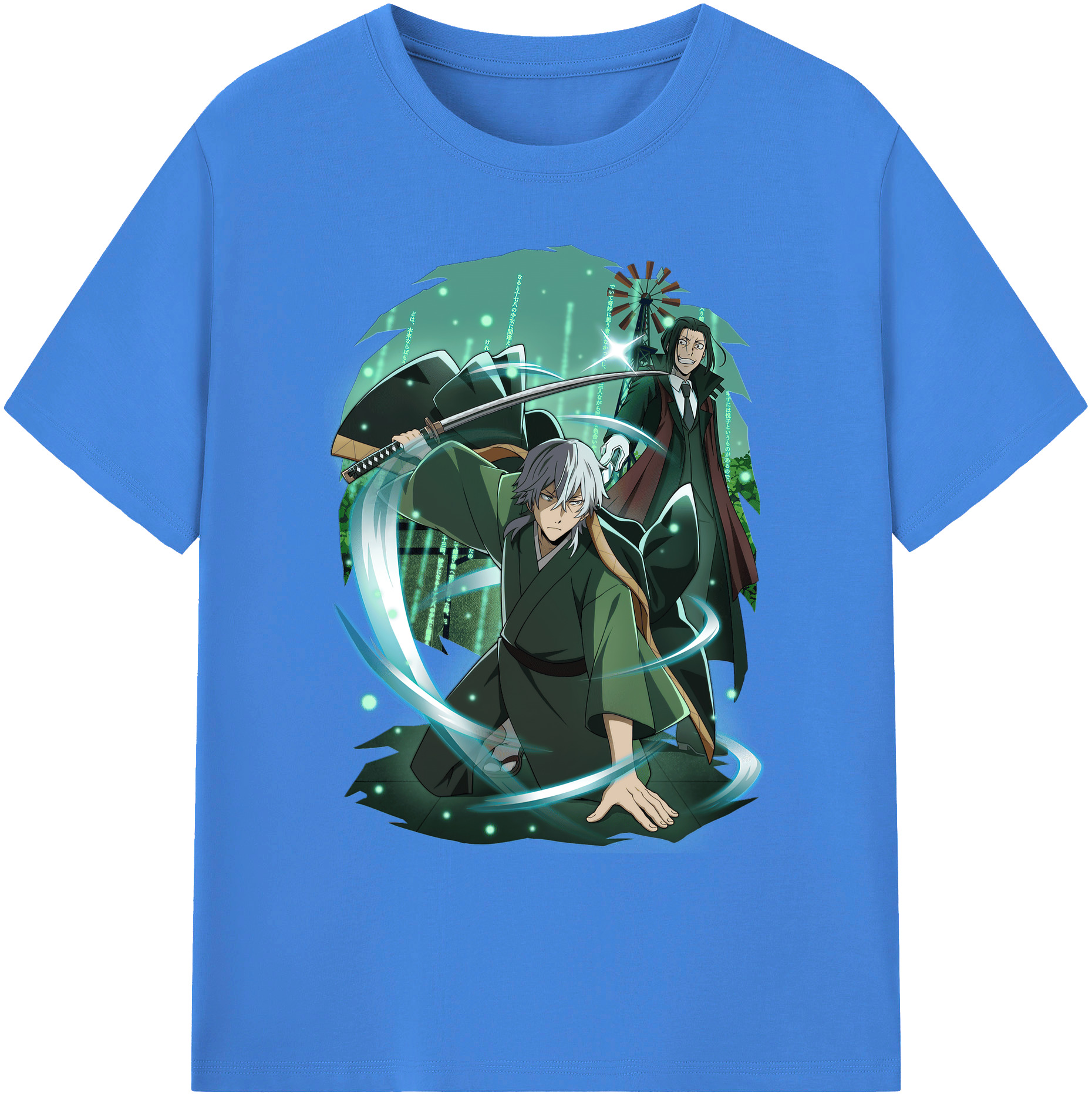 （画像用） 文豪ストレイドッグス Bungo Stray Dogs 綿100％ メンズ半袖Tシャツ｜肌触りやわらか＆通気性