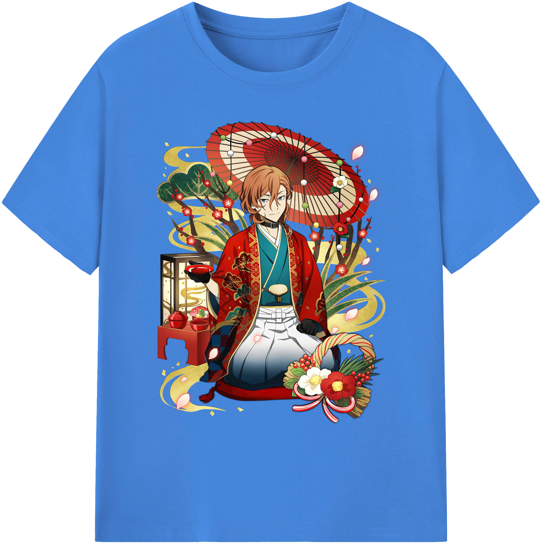 （画像用） 文豪ストレイドッグス Bungo Stray Dogs 綿100％ メンズ半袖Tシャツ｜肌触りやわらか＆通気性