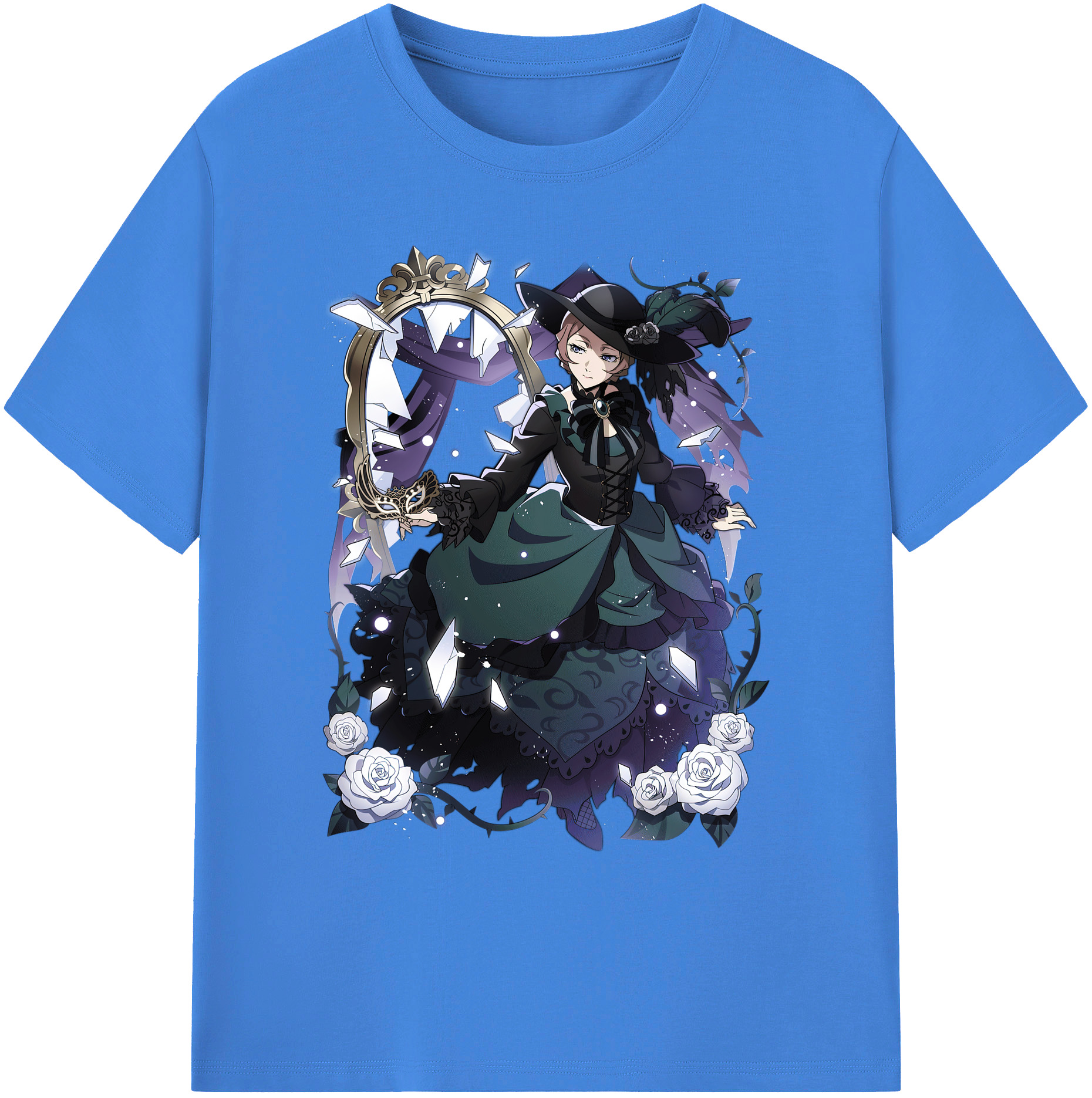 （画像用） 文豪ストレイドッグス Bungo Stray Dogs 綿100％ メンズ半袖Tシャツ｜肌触りやわらか＆通気性