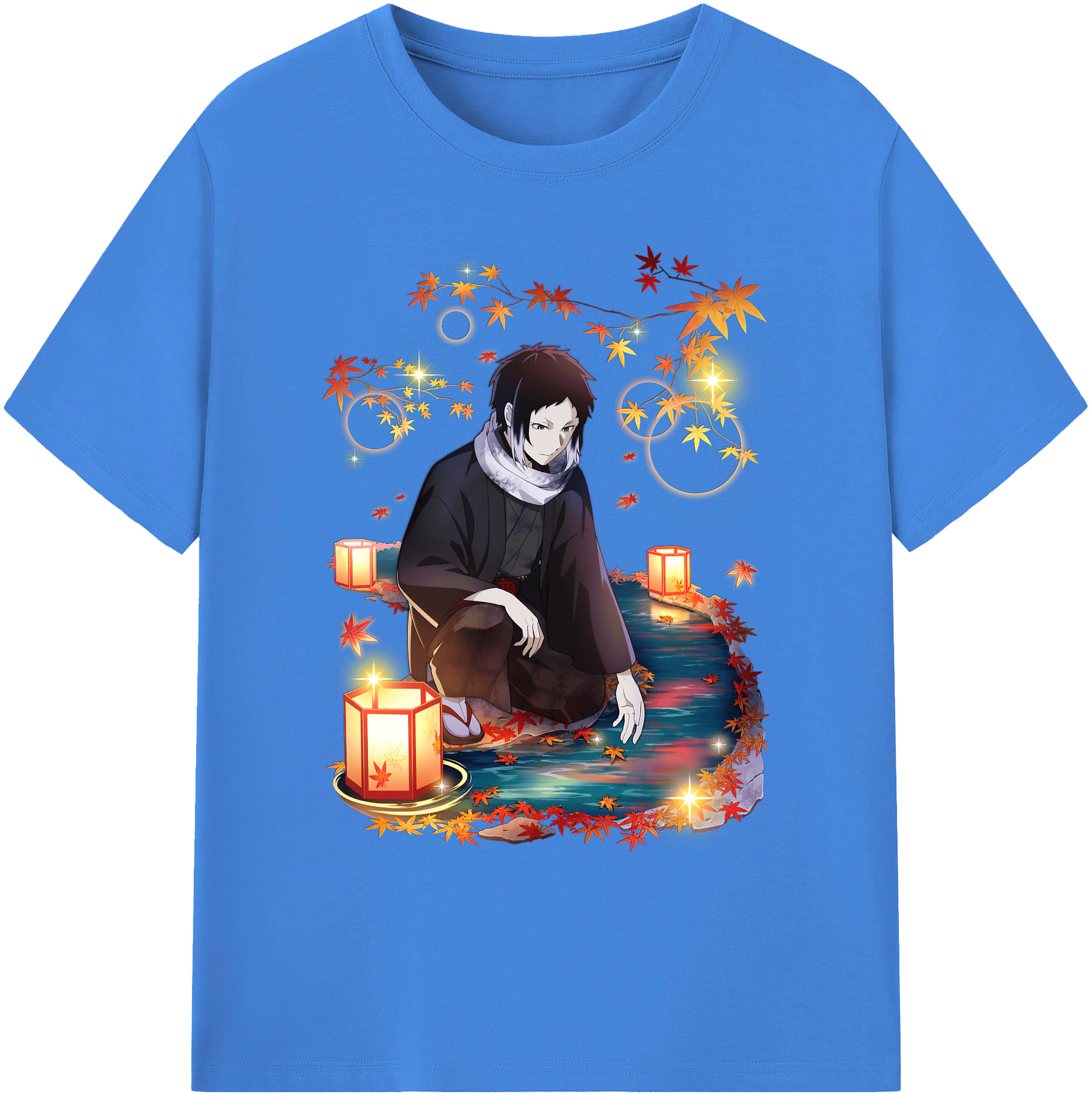 （画像用） 文豪ストレイドッグス Bungo Stray Dogs 綿100％ メンズ半袖Tシャツ｜肌触りやわらか＆通気性