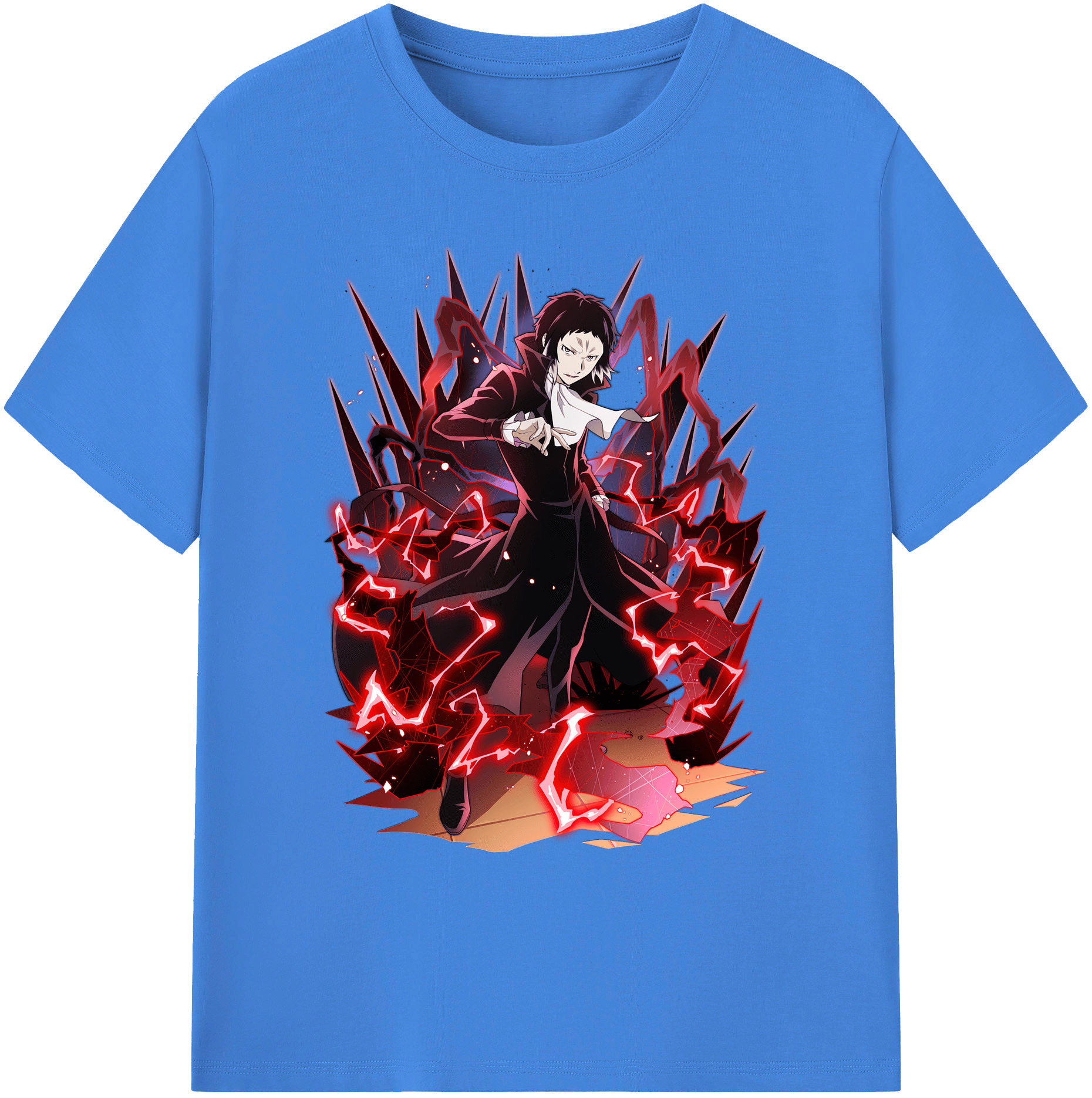 （画像用） 文豪ストレイドッグス Bungo Stray Dogs 綿100％ メンズ半袖Tシャツ｜肌触りやわらか＆通気性
