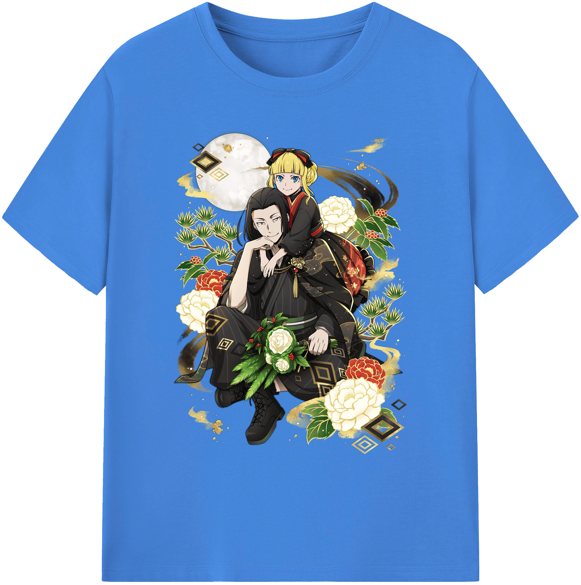 （画像用） 文豪ストレイドッグス Bungo Stray Dogs 綿100％ メンズ半袖Tシャツ｜肌触りやわらか＆通気性