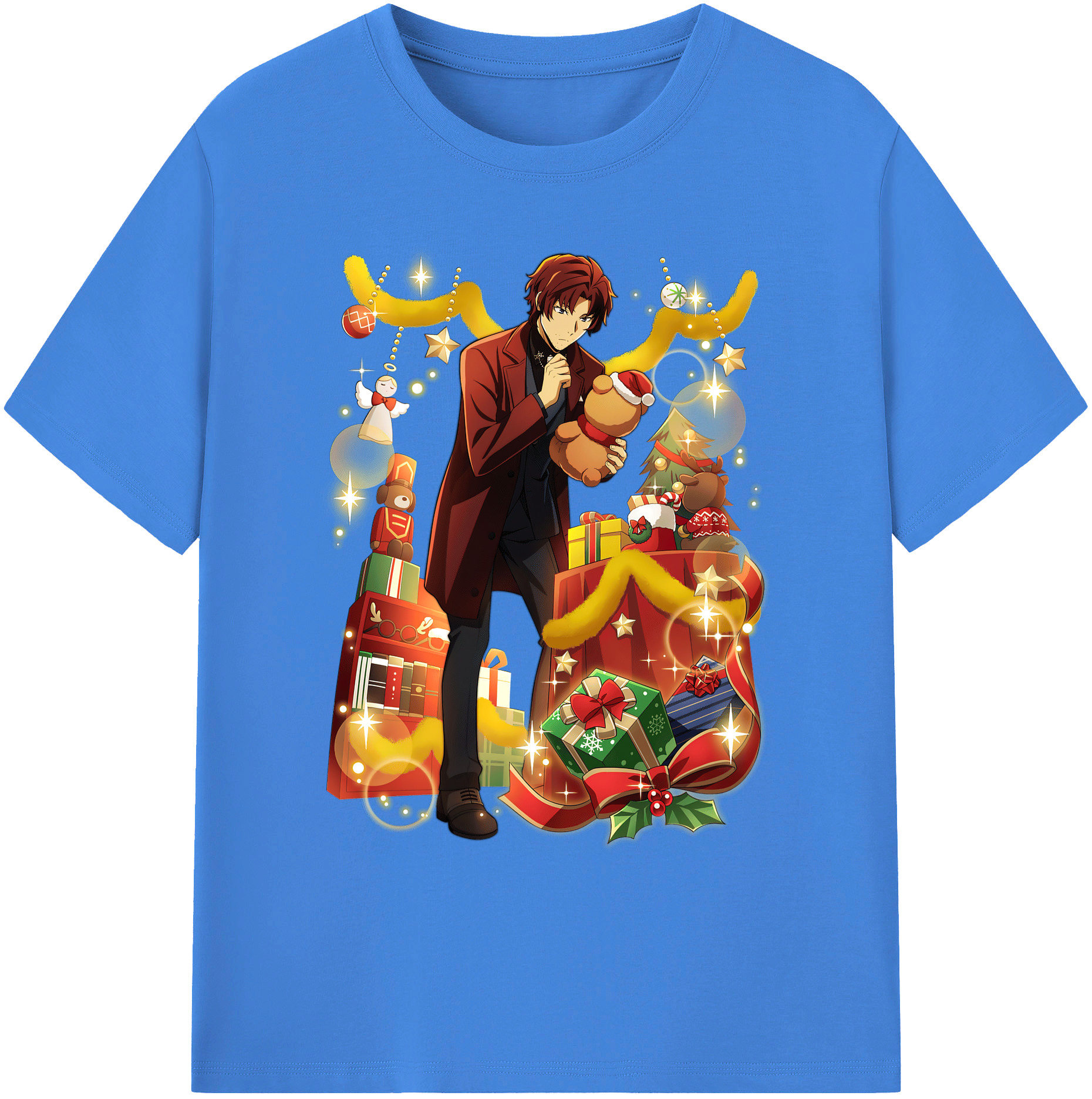 （画像用） 文豪ストレイドッグス Bungo Stray Dogs 綿100％ メンズ半袖Tシャツ｜肌触りやわらか＆通気性