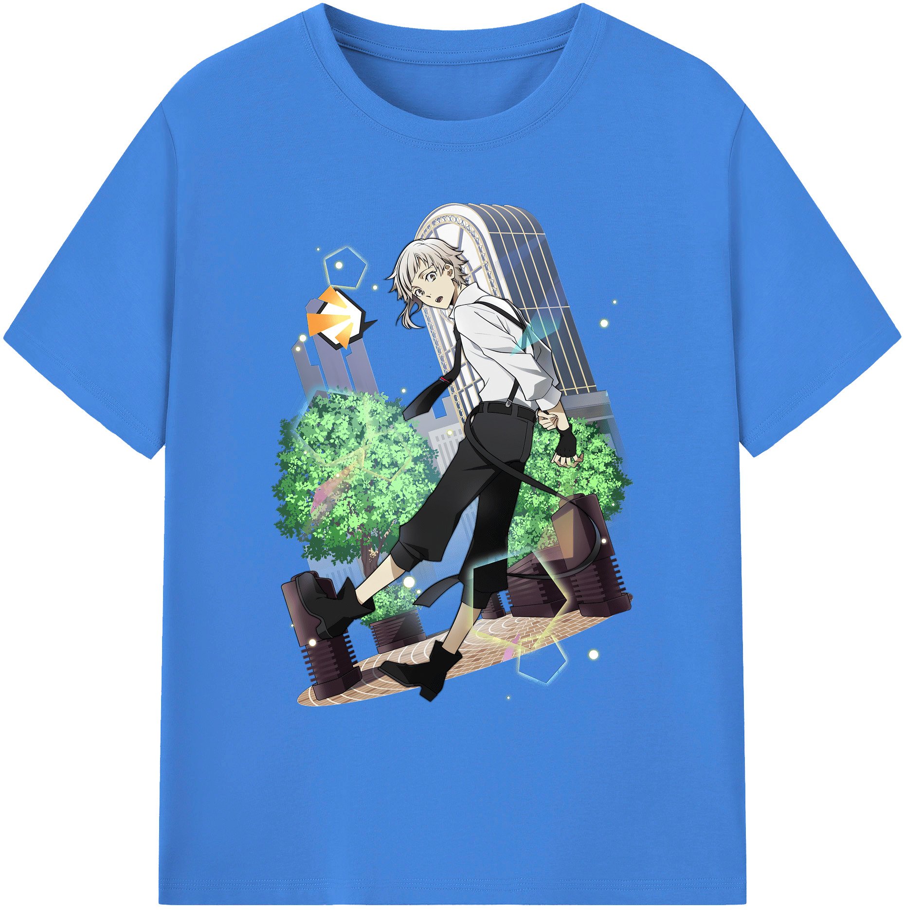 （画像用） 文豪ストレイドッグス Bungo Stray Dogs 綿100％ メンズ半袖Tシャツ｜肌触りやわらか＆通気性