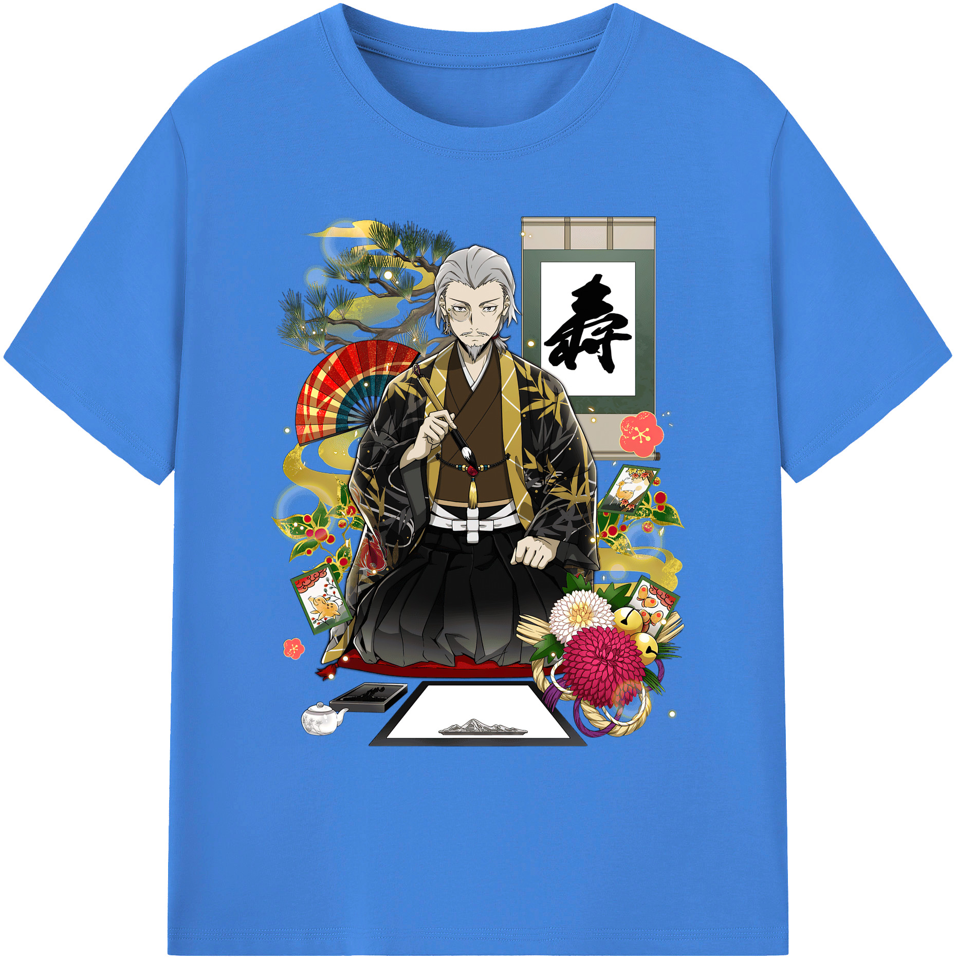 （画像用） 文豪ストレイドッグス Bungo Stray Dogs 綿100％ メンズ半袖Tシャツ｜肌触りやわらか＆通気性