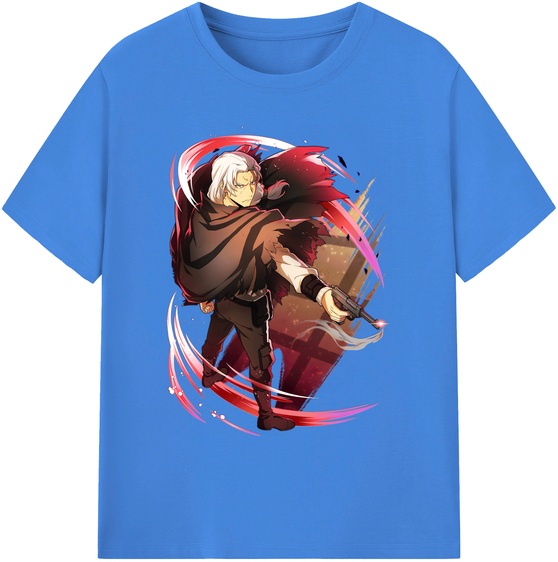 （画像用） 文豪ストレイドッグス Bungo Stray Dogs 綿100％ メンズ半袖Tシャツ｜肌触りやわらか＆通気性