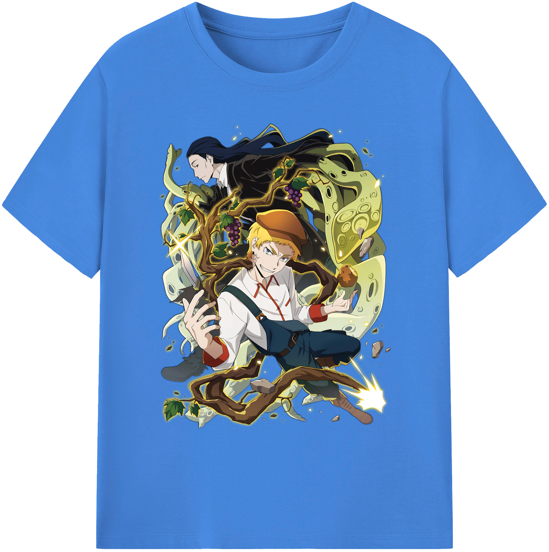 （画像用） 文豪ストレイドッグス Bungo Stray Dogs 綿100％ メンズ半袖Tシャツ｜肌触りやわらか＆通気性