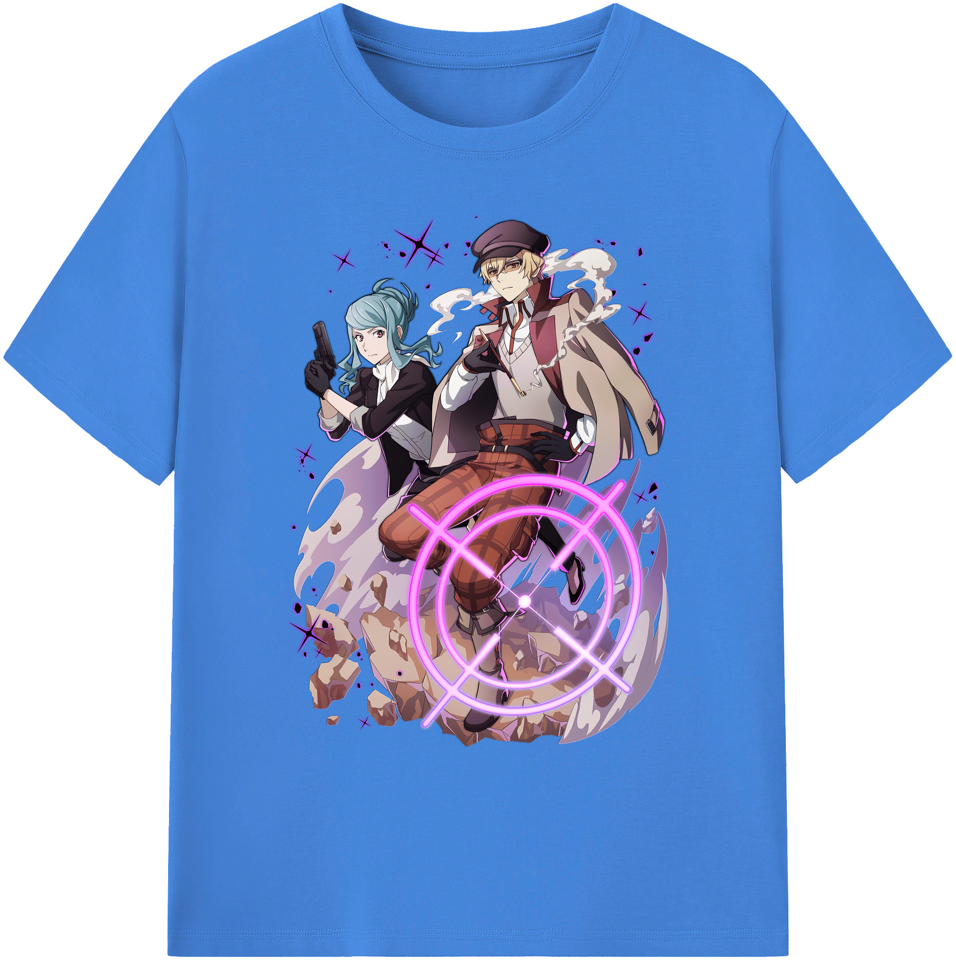 （画像用） 文豪ストレイドッグス Bungo Stray Dogs 綿100％ メンズ半袖Tシャツ｜肌触りやわらか＆通気性