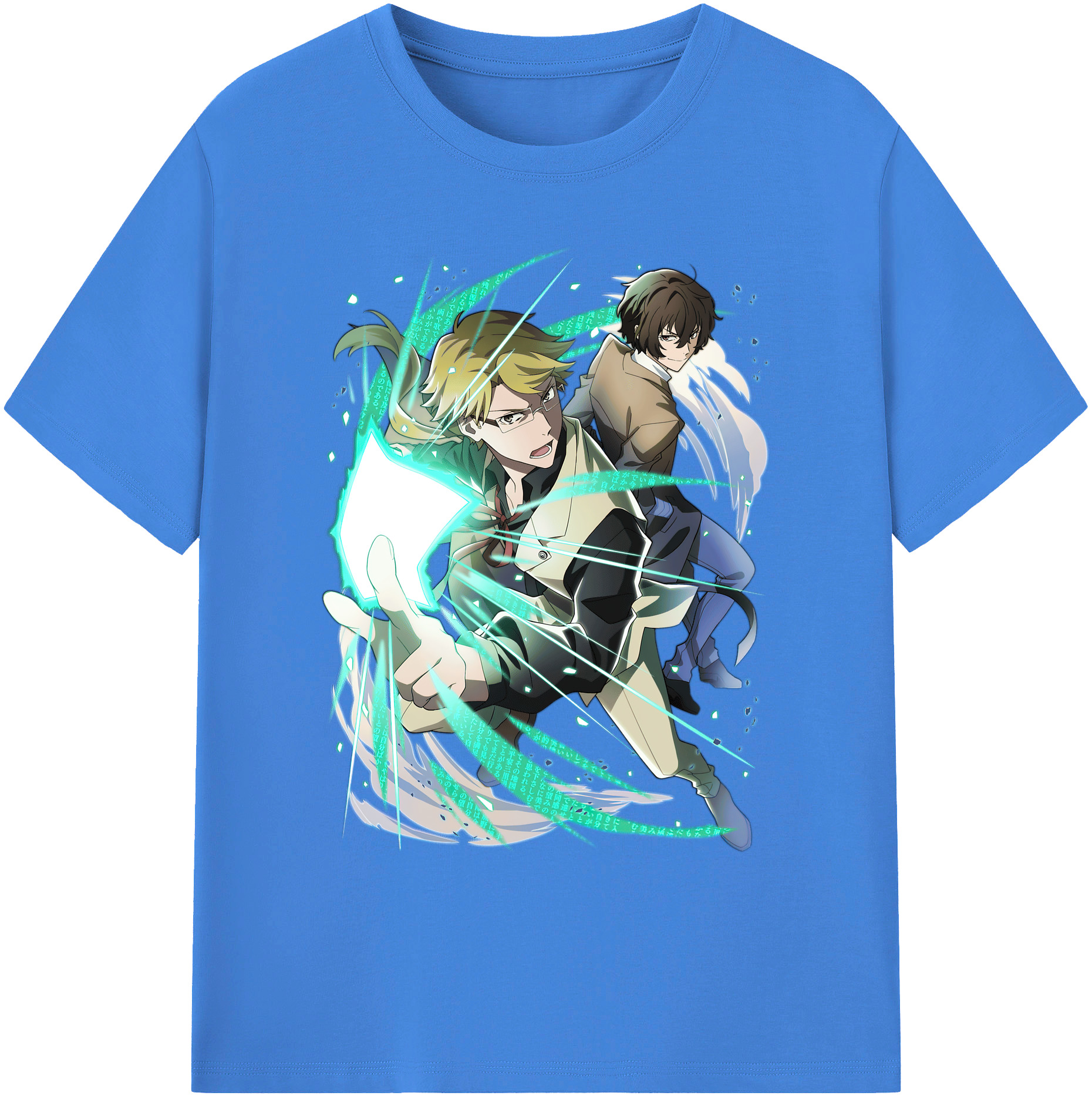 （画像用） 文豪ストレイドッグス Bungo Stray Dogs 綿100％ メンズ半袖Tシャツ｜肌触りやわらか＆通気性