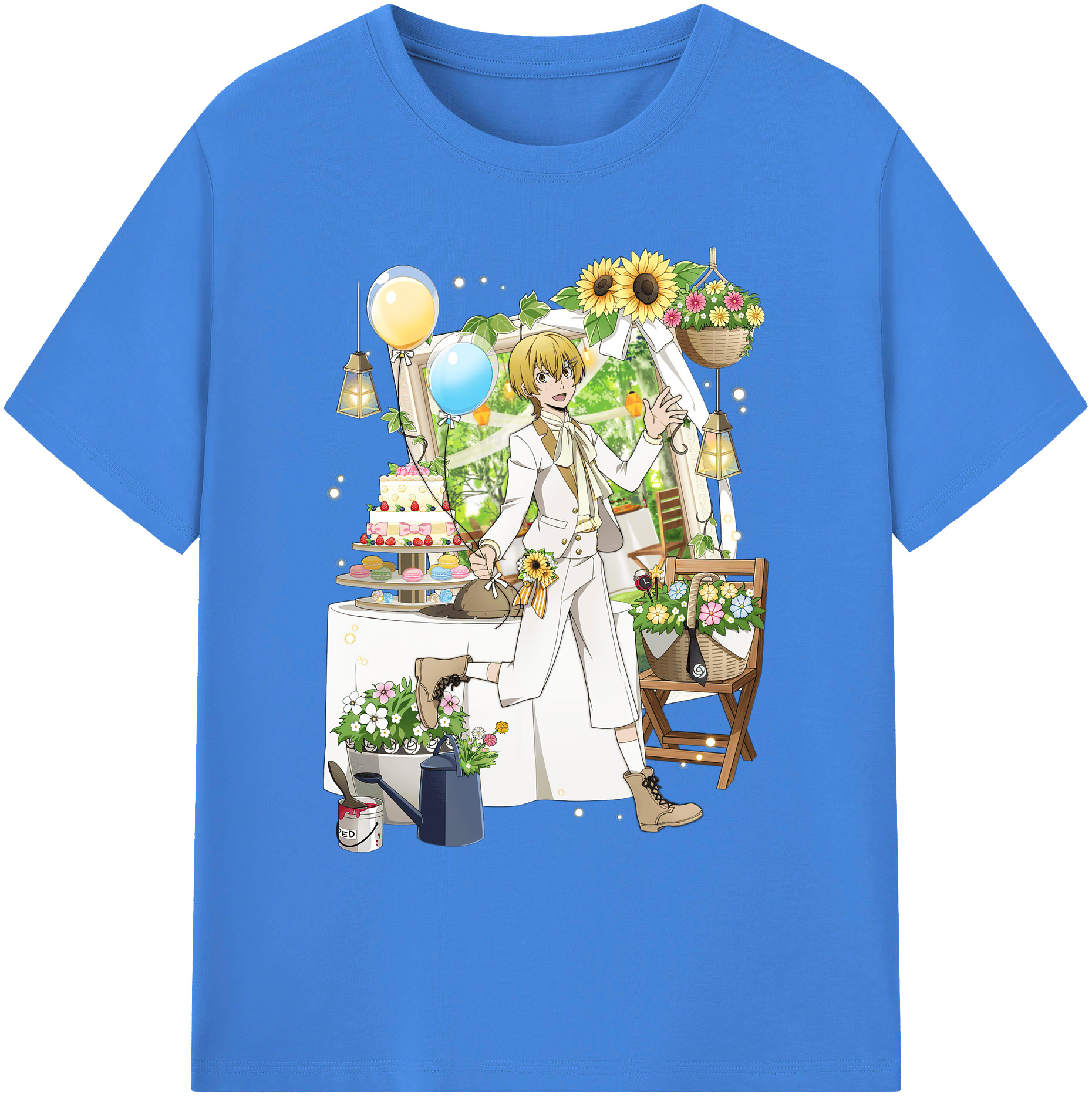 文豪ストレイドッグス Bungo Stray Dogs 綿100％ メンズ半袖Tシャツ｜肌触りやわらか＆通気性