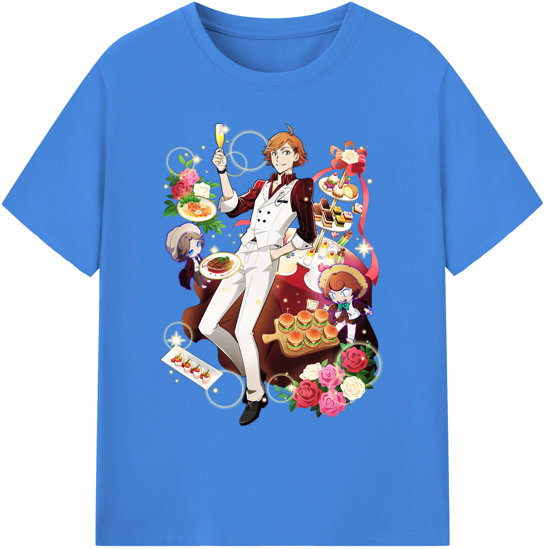 （画像用） 文豪ストレイドッグス Bungo Stray Dogs 綿100％ メンズ半袖Tシャツ｜肌触りやわらか＆通気性