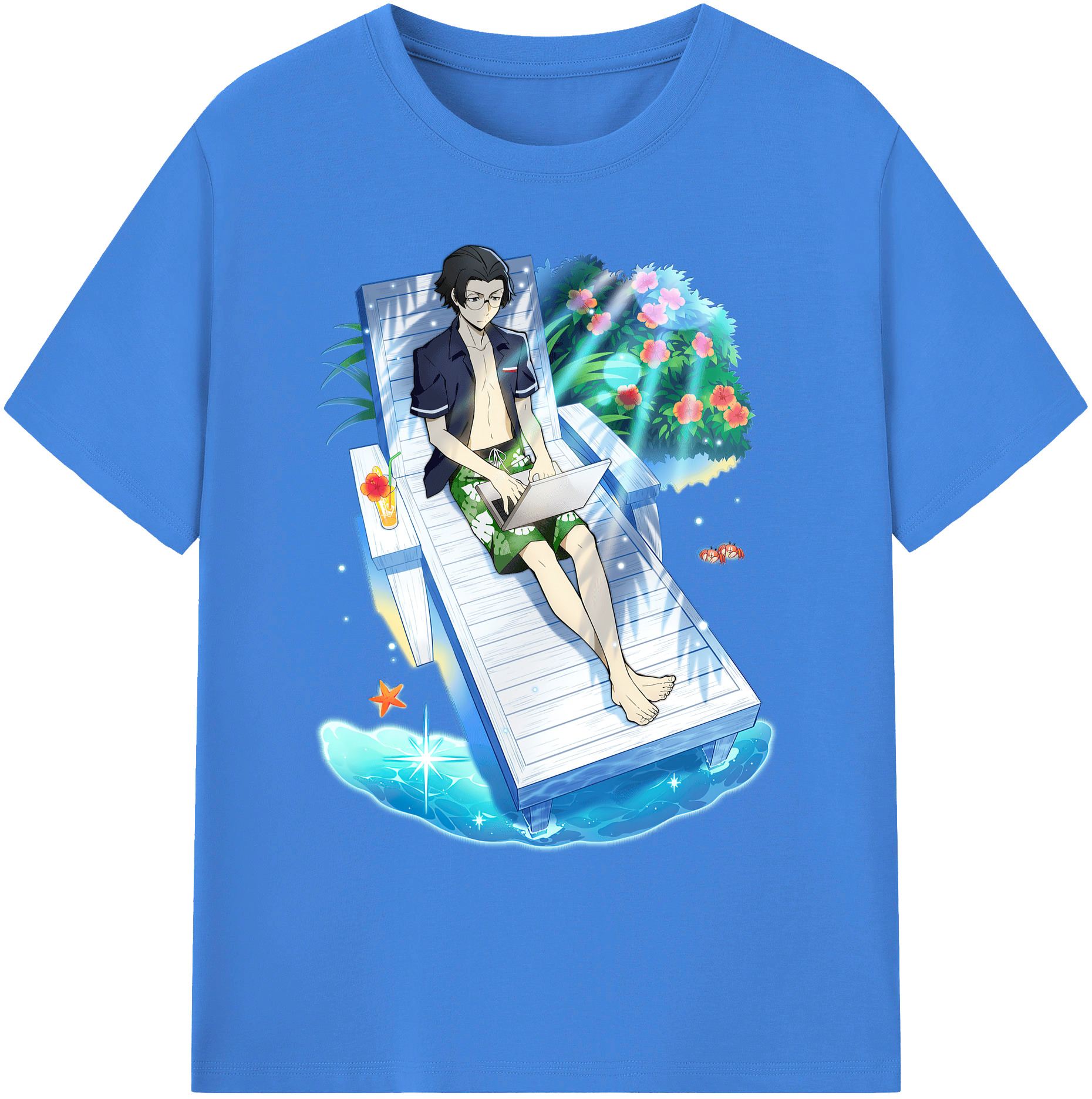 （画像用） 文豪ストレイドッグス Bungo Stray Dogs 綿100％ メンズ半袖Tシャツ｜肌触りやわらか＆通気性