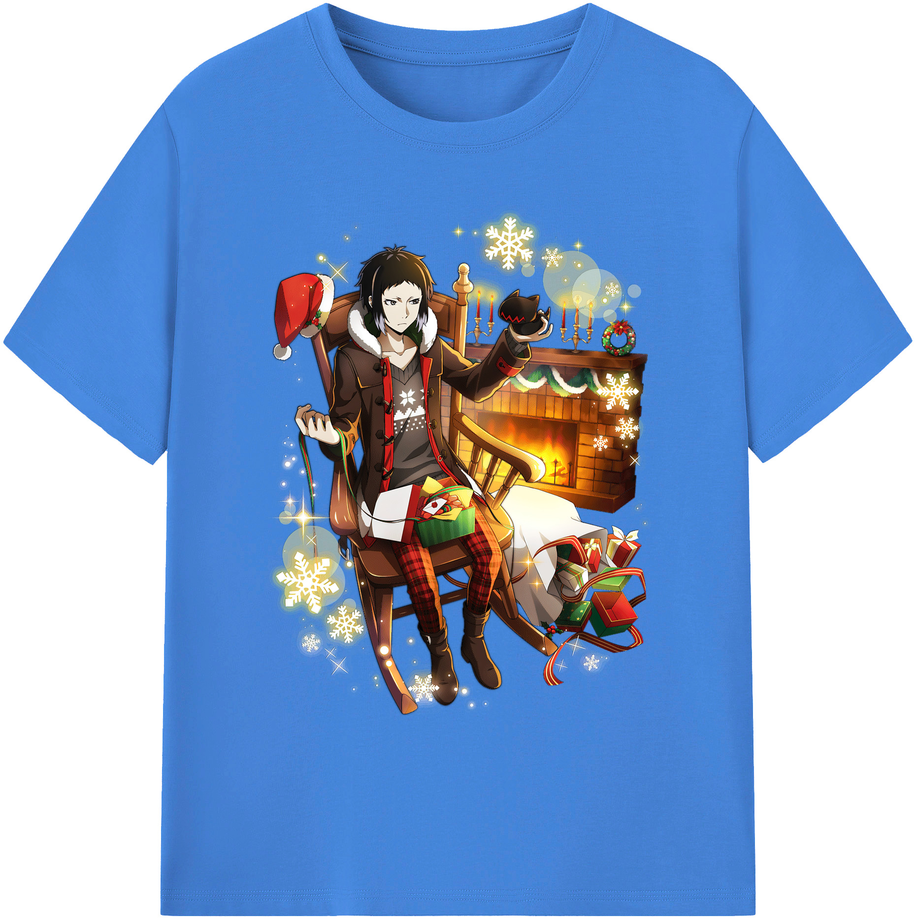 （画像用） 文豪ストレイドッグス Bungo Stray Dogs 綿100％ メンズ半袖Tシャツ｜肌触りやわらか＆通気性