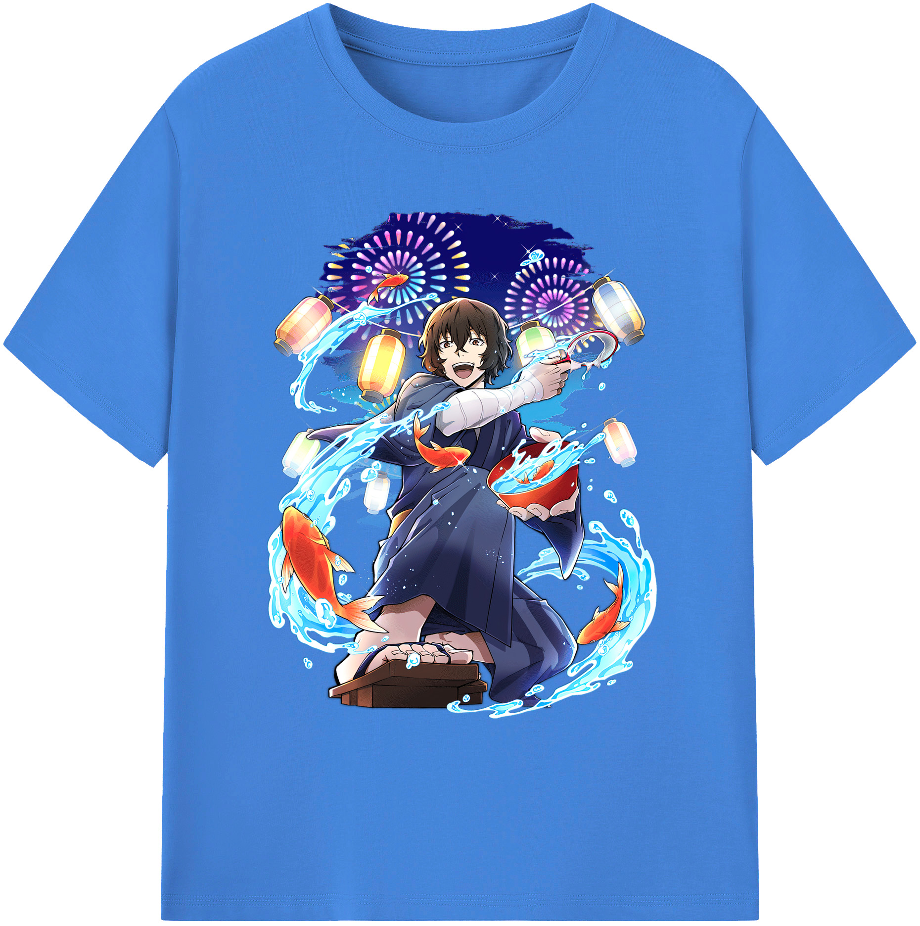 （画像用） 文豪ストレイドッグス Bungo Stray Dogs 綿100％ メンズ半袖Tシャツ｜肌触りやわらか＆通気性