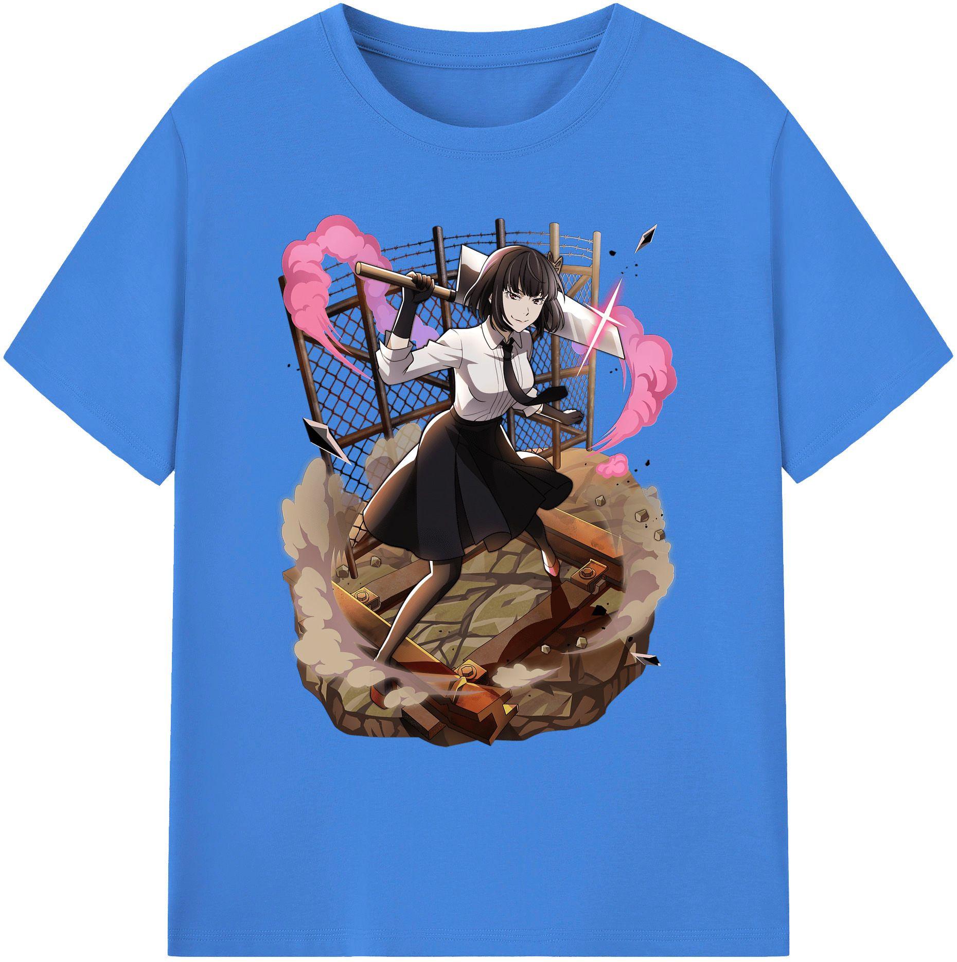 （画像用） 文豪ストレイドッグス Bungo Stray Dogs 綿100％ メンズ半袖Tシャツ｜肌触りやわらか＆通気性