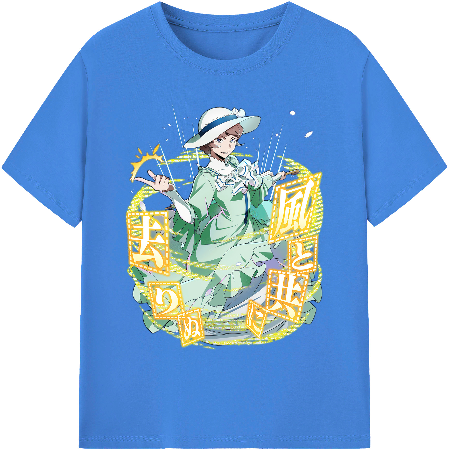 （画像用） 文豪ストレイドッグス Bungo Stray Dogs 綿100％ メンズ半袖Tシャツ｜肌触りやわらか＆通気性