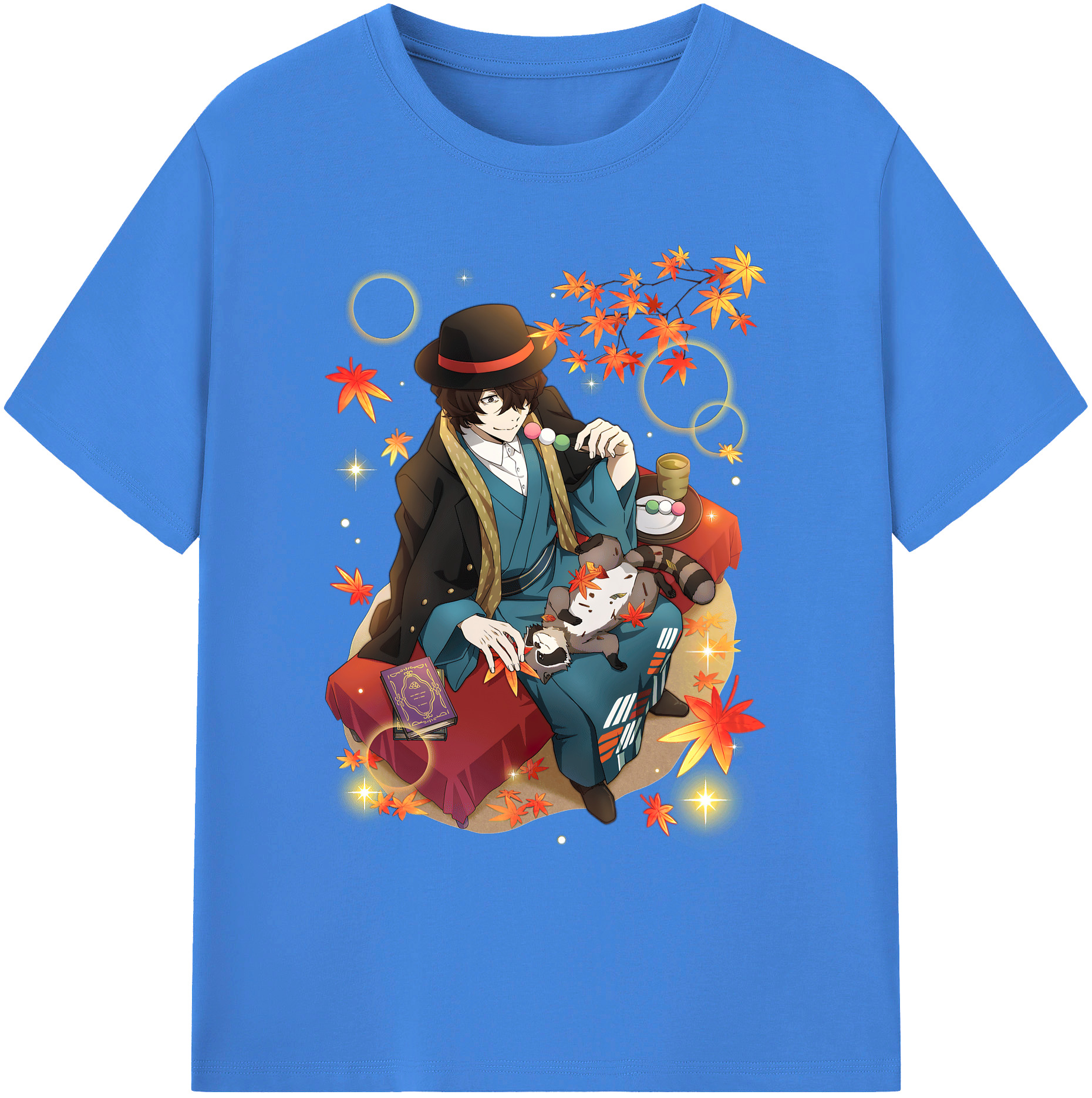 （画像用） 文豪ストレイドッグス Bungo Stray Dogs 綿100％ メンズ半袖Tシャツ｜肌触りやわらか＆通気性