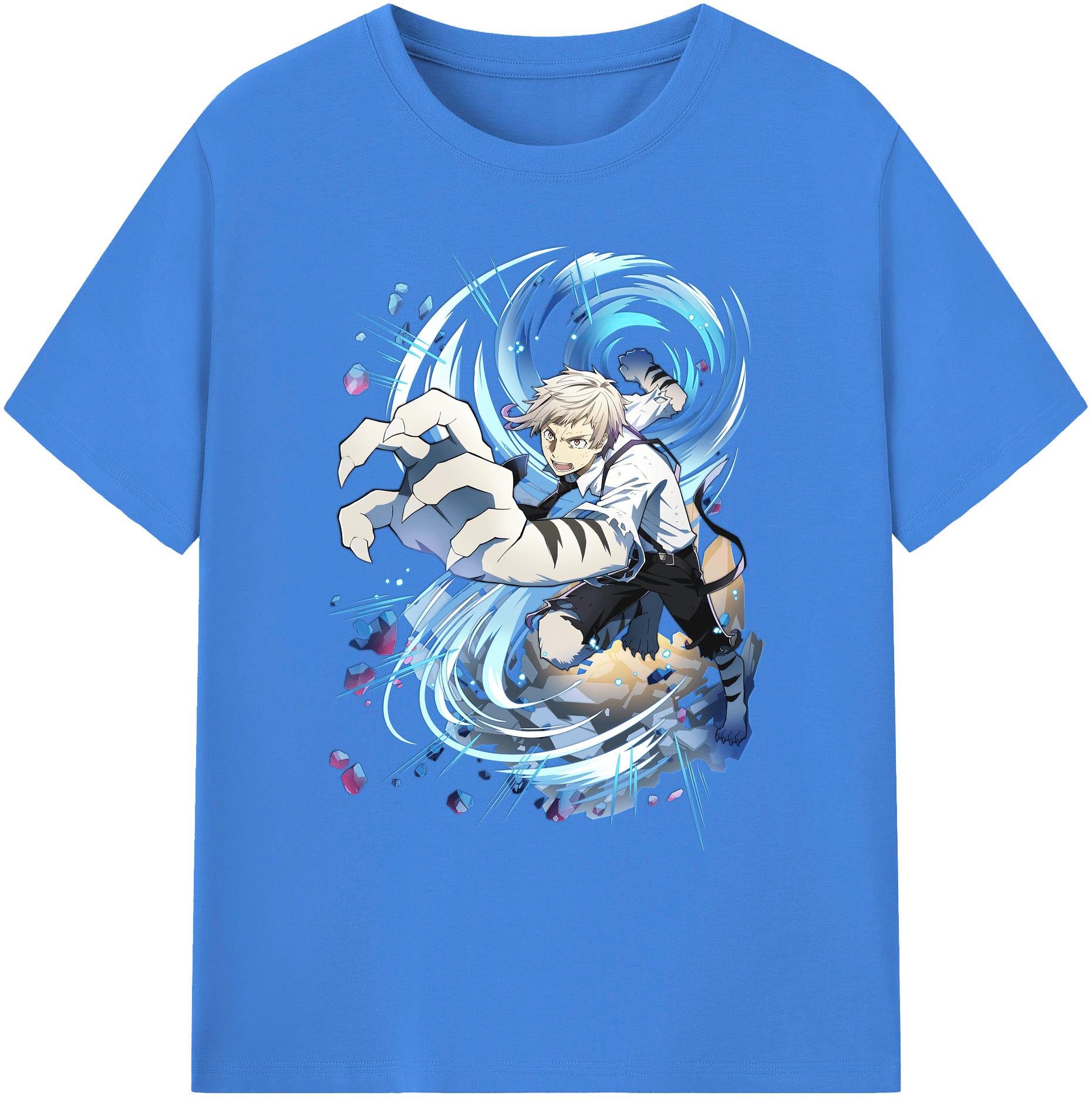 （画像用） 文豪ストレイドッグス Bungo Stray Dogs 綿100％ メンズ半袖Tシャツ｜肌触りやわらか＆通気性