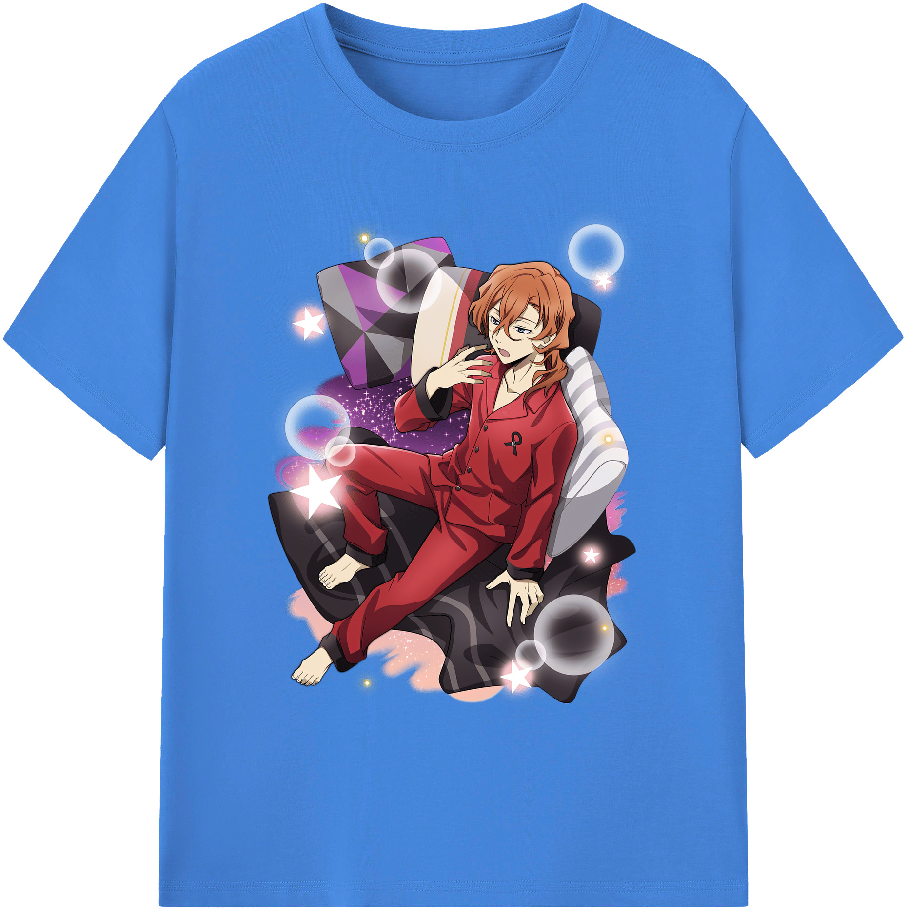 （画像用） 文豪ストレイドッグス Bungo Stray Dogs 綿100％ メンズ半袖Tシャツ｜肌触りやわらか＆通気性