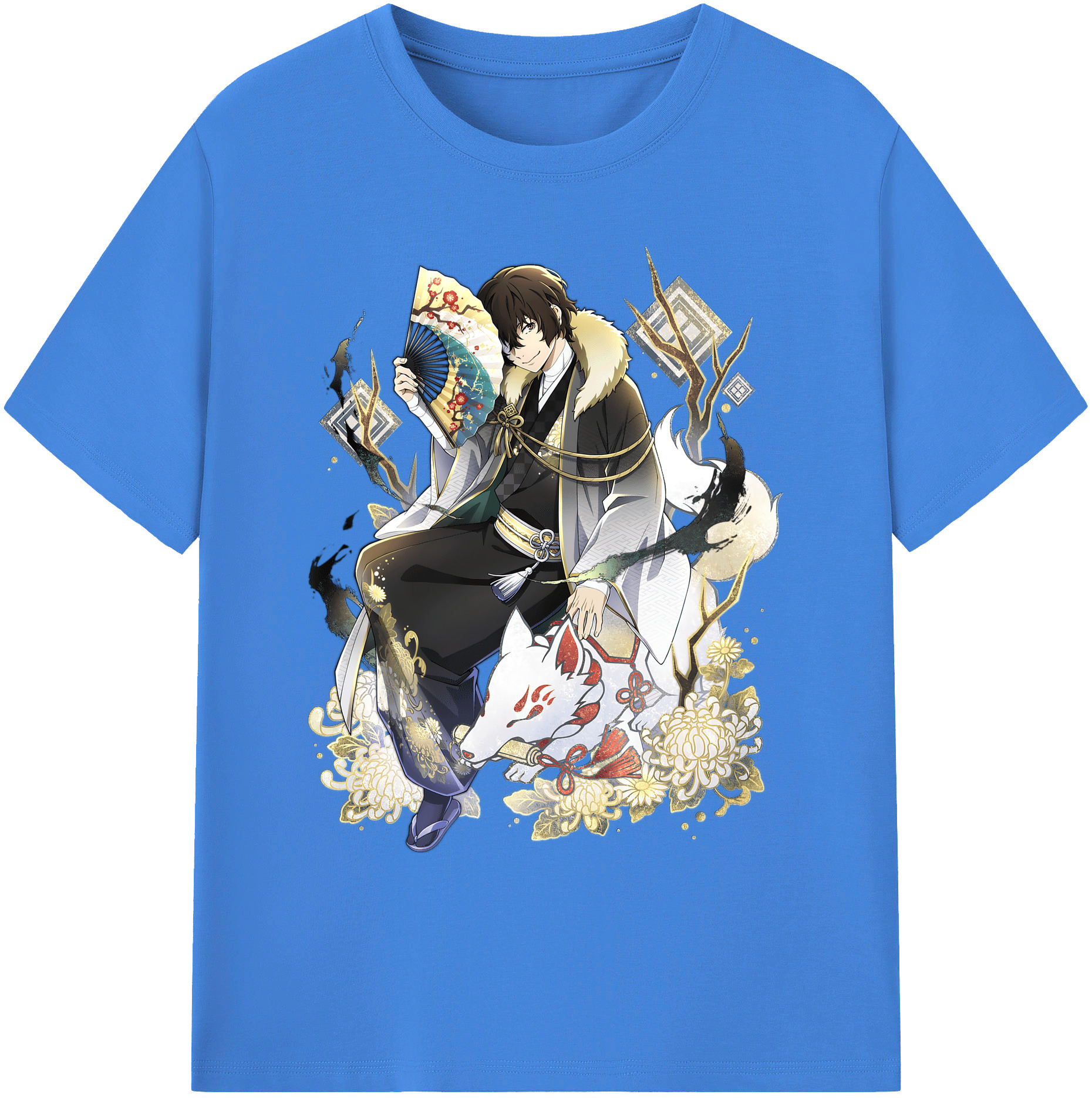 （画像用） 文豪ストレイドッグス Bungo Stray Dogs 綿100％ メンズ半袖Tシャツ｜肌触りやわらか＆通気性