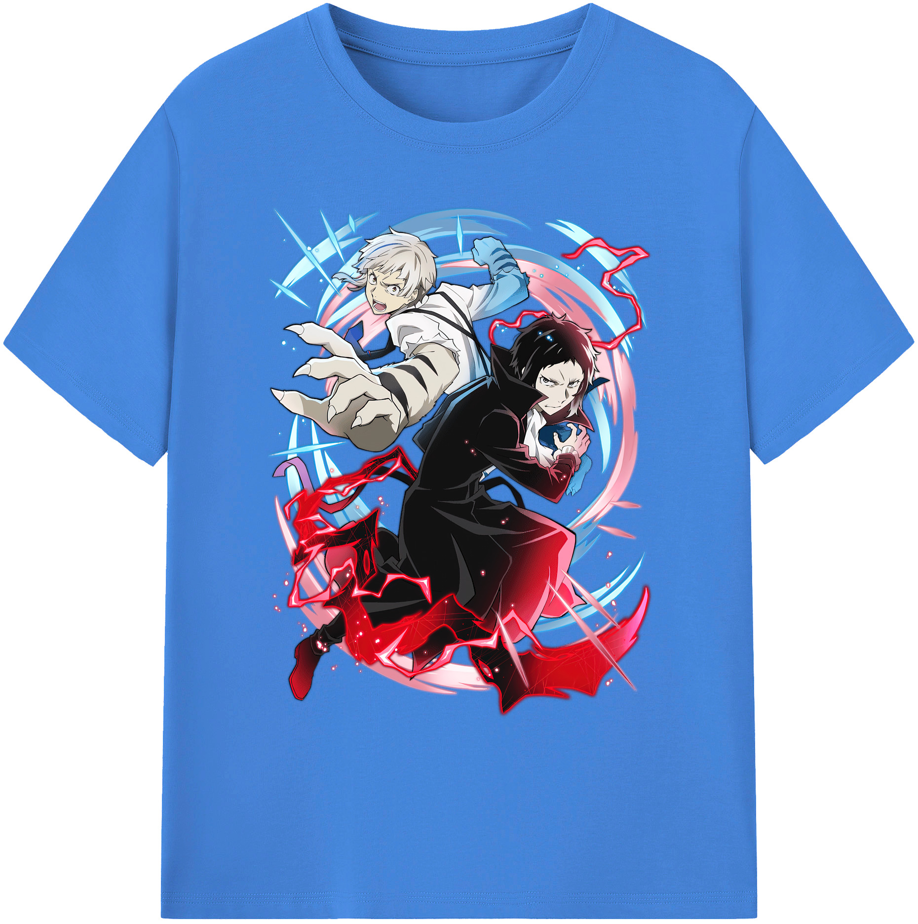 （画像用） 文豪ストレイドッグス Bungo Stray Dogs 綿100％ メンズ半袖Tシャツ｜肌触りやわらか＆通気性