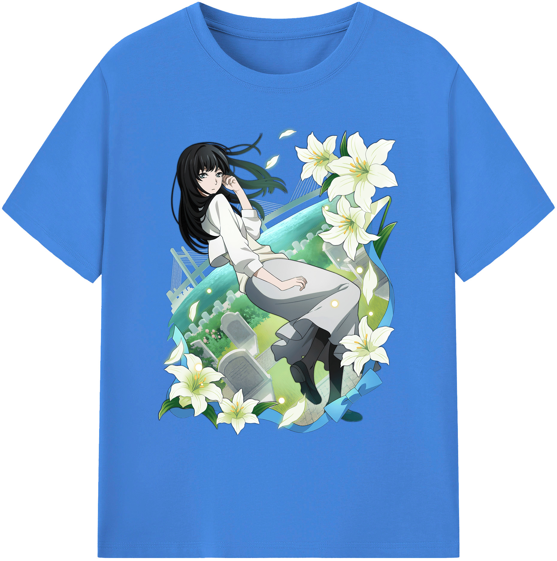 （画像用） 文豪ストレイドッグス Bungo Stray Dogs 綿100％ メンズ半袖Tシャツ｜肌触りやわらか＆通気性