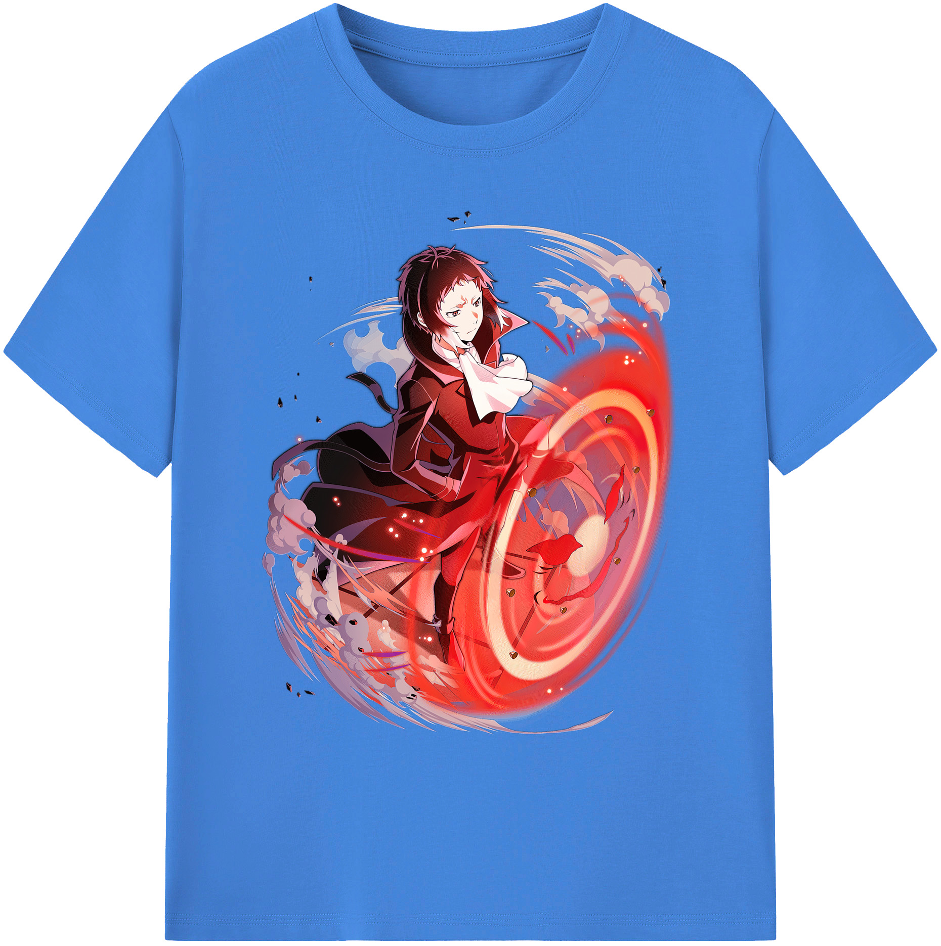 （画像用） 文豪ストレイドッグス Bungo Stray Dogs 綿100％ メンズ半袖Tシャツ｜肌触りやわらか＆通気性