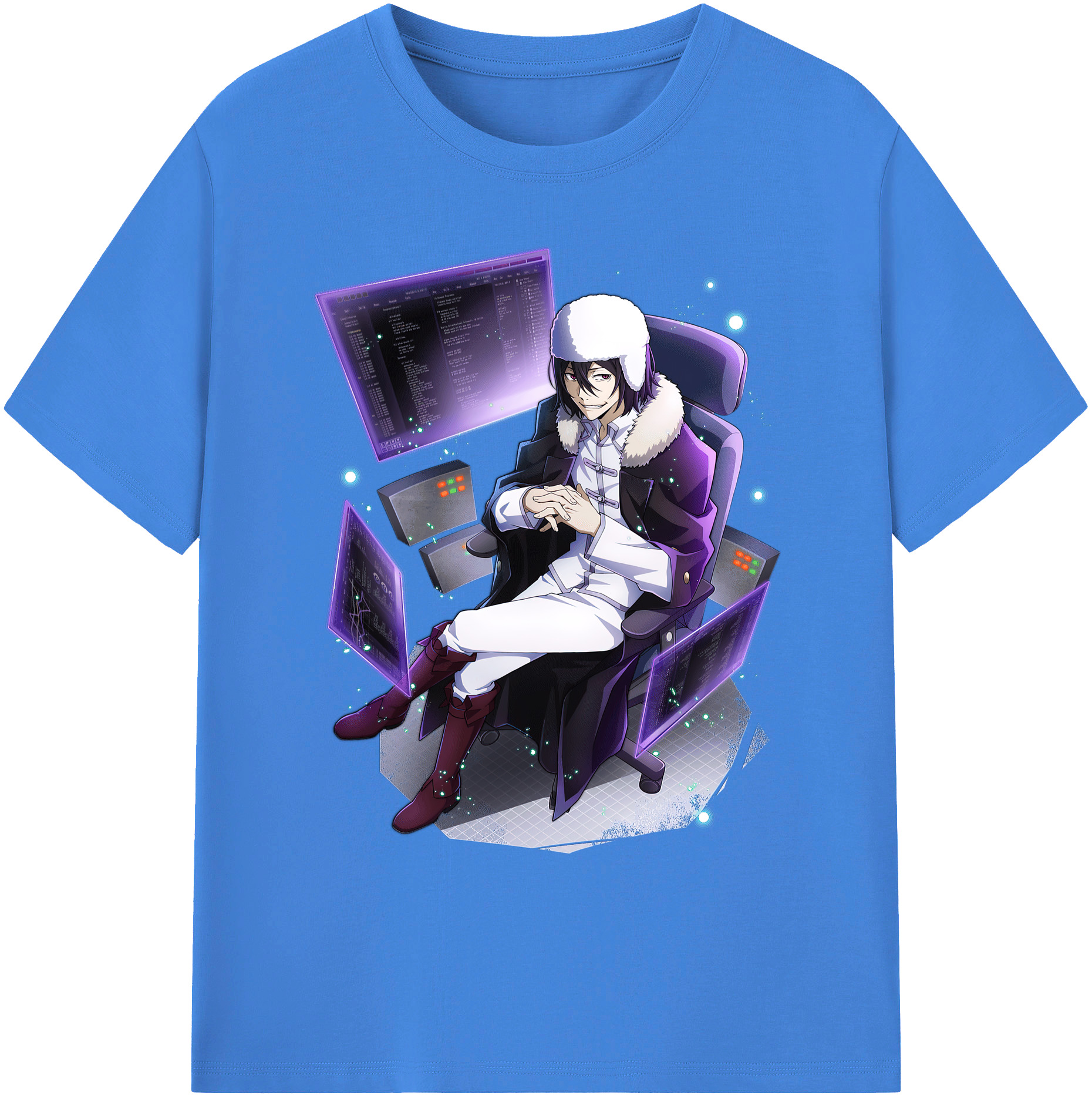 （画像用） 文豪ストレイドッグス Bungo Stray Dogs 綿100％ メンズ半袖Tシャツ｜肌触りやわらか＆通気性